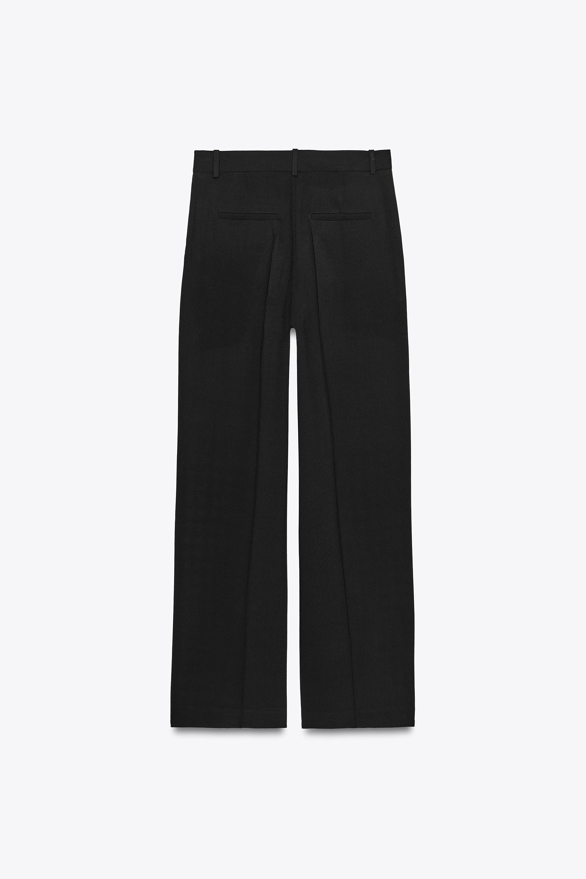 WIDE LEG PLEATED PANTS