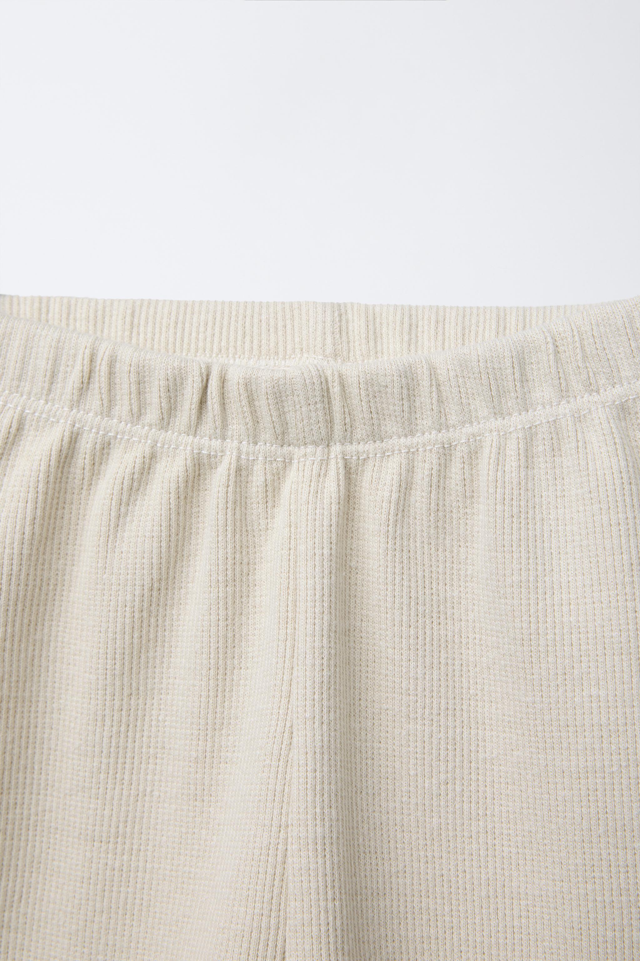 RIB CYCLING SHORTS WITH LABEL