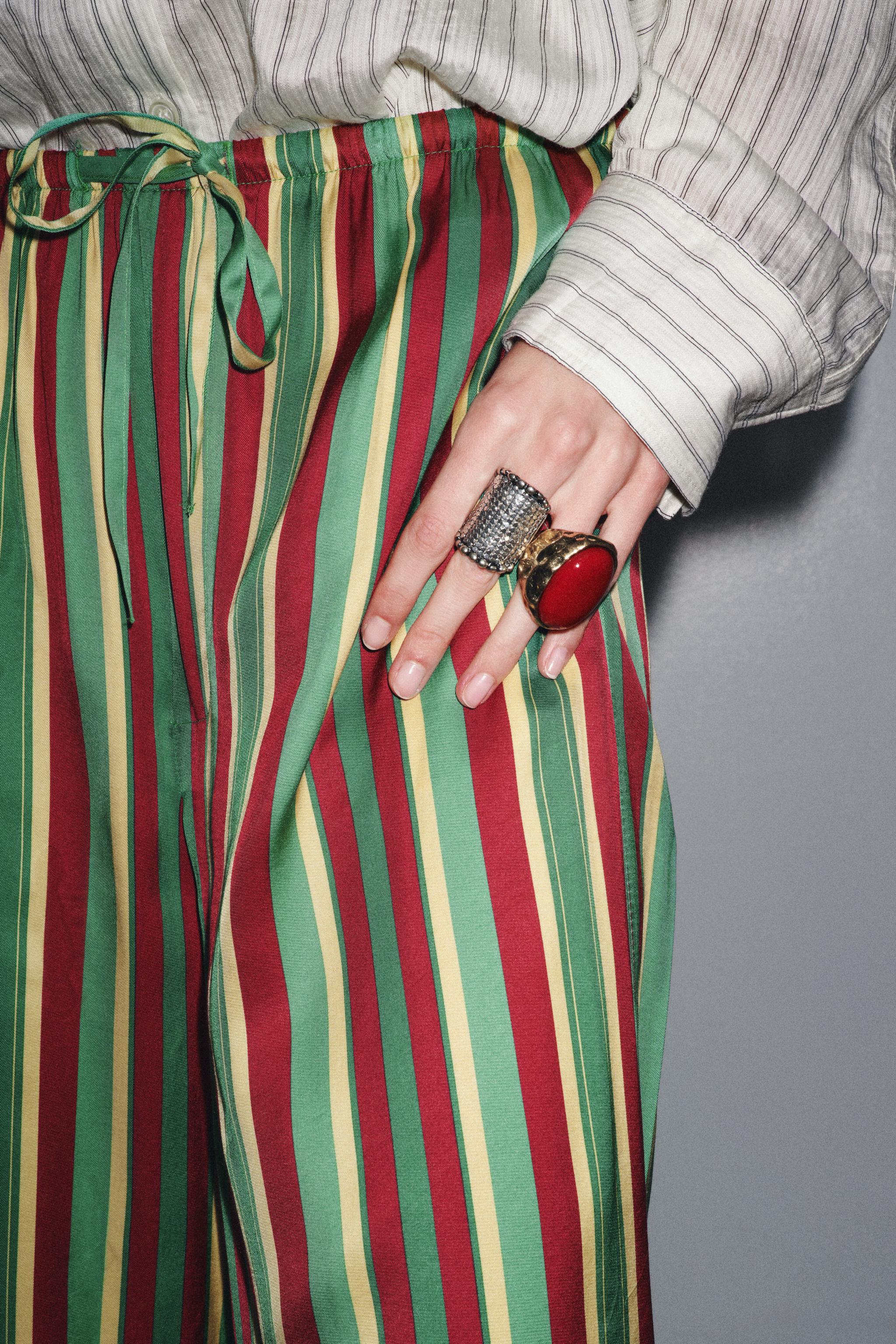 STRIPED PAJAMA PANTS ZW COLLECTION