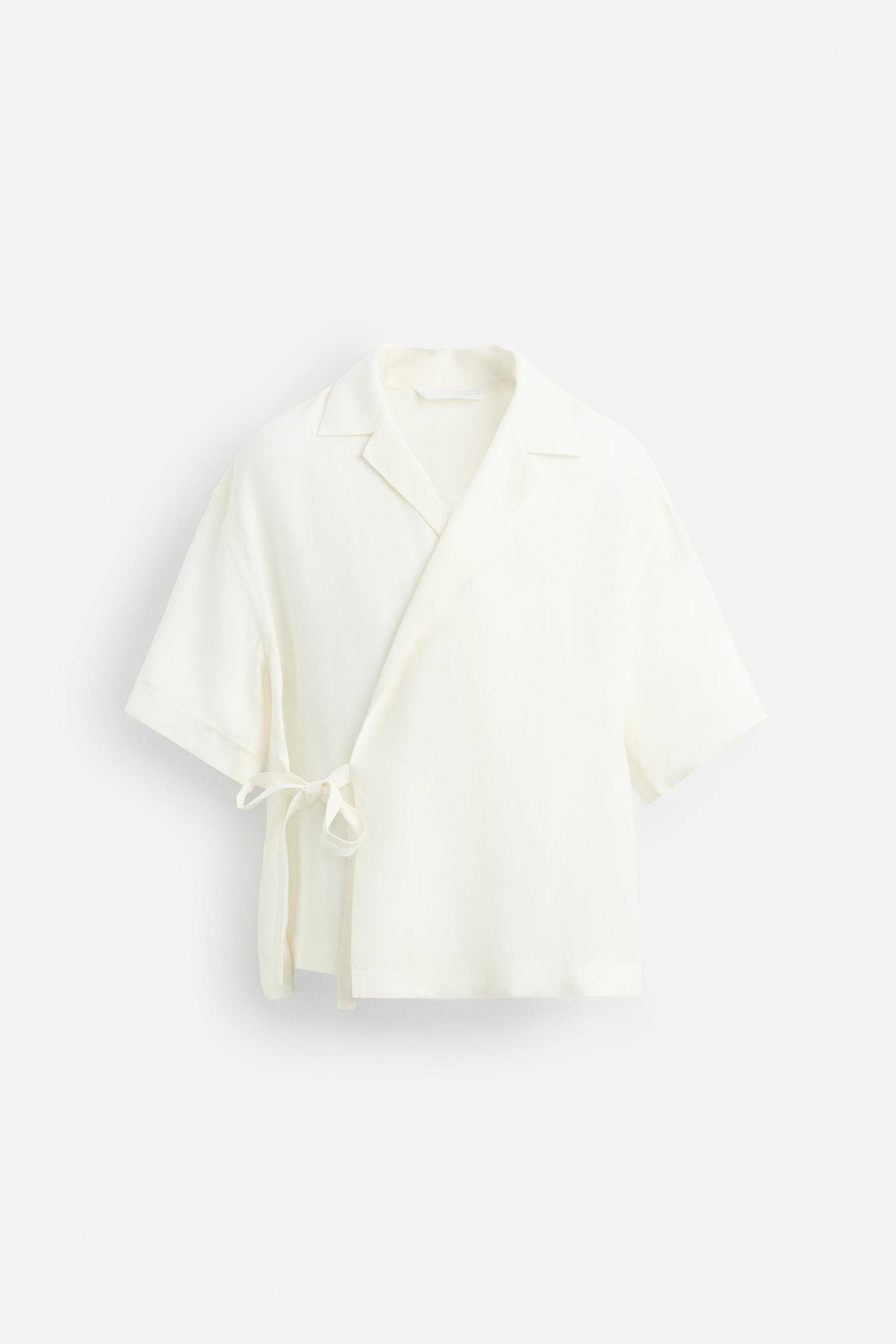 100% LINEN TIE SHIRT