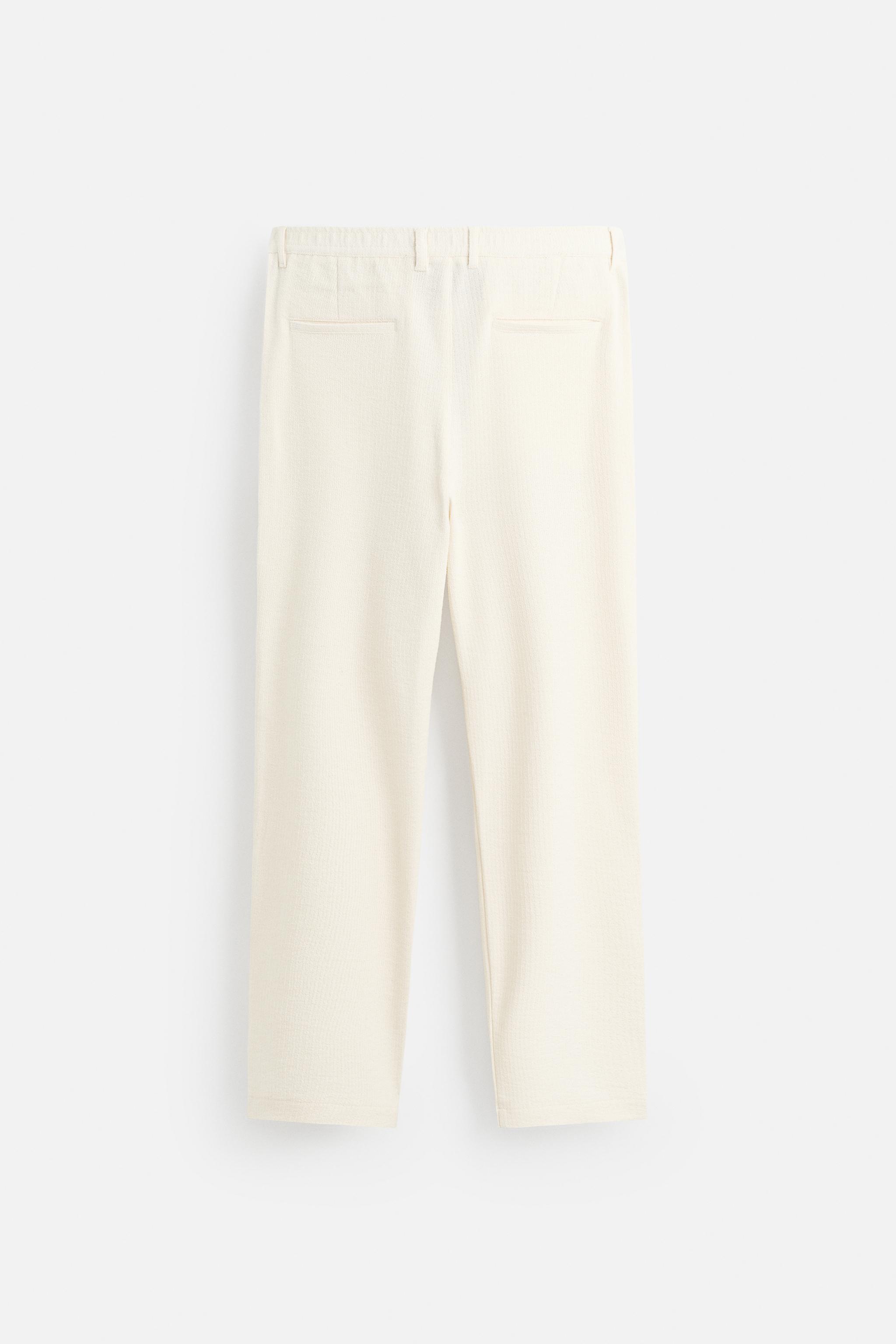 TEXTURED CHINO PANTS