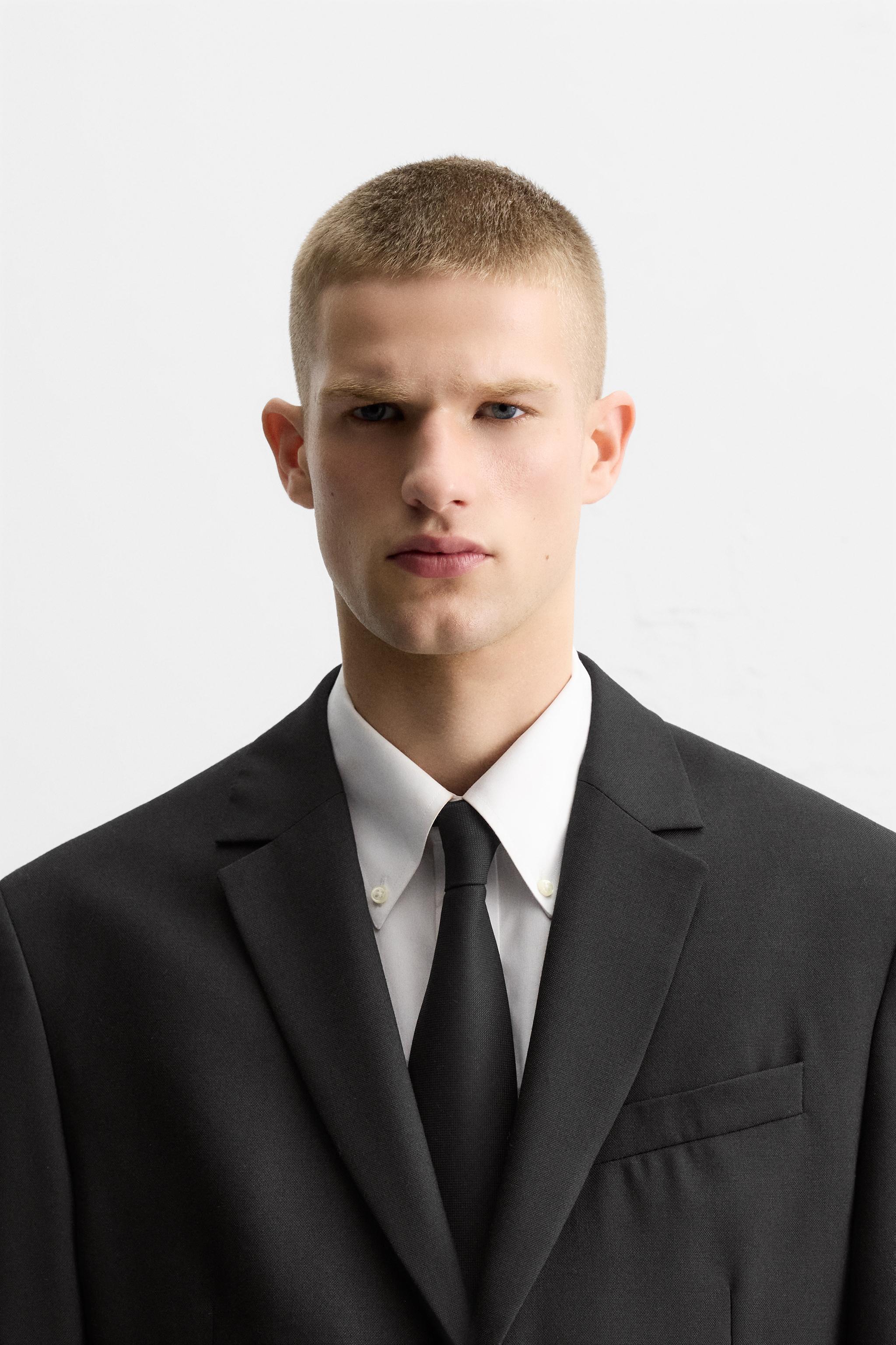 100% WOOL TEXTURED TIE