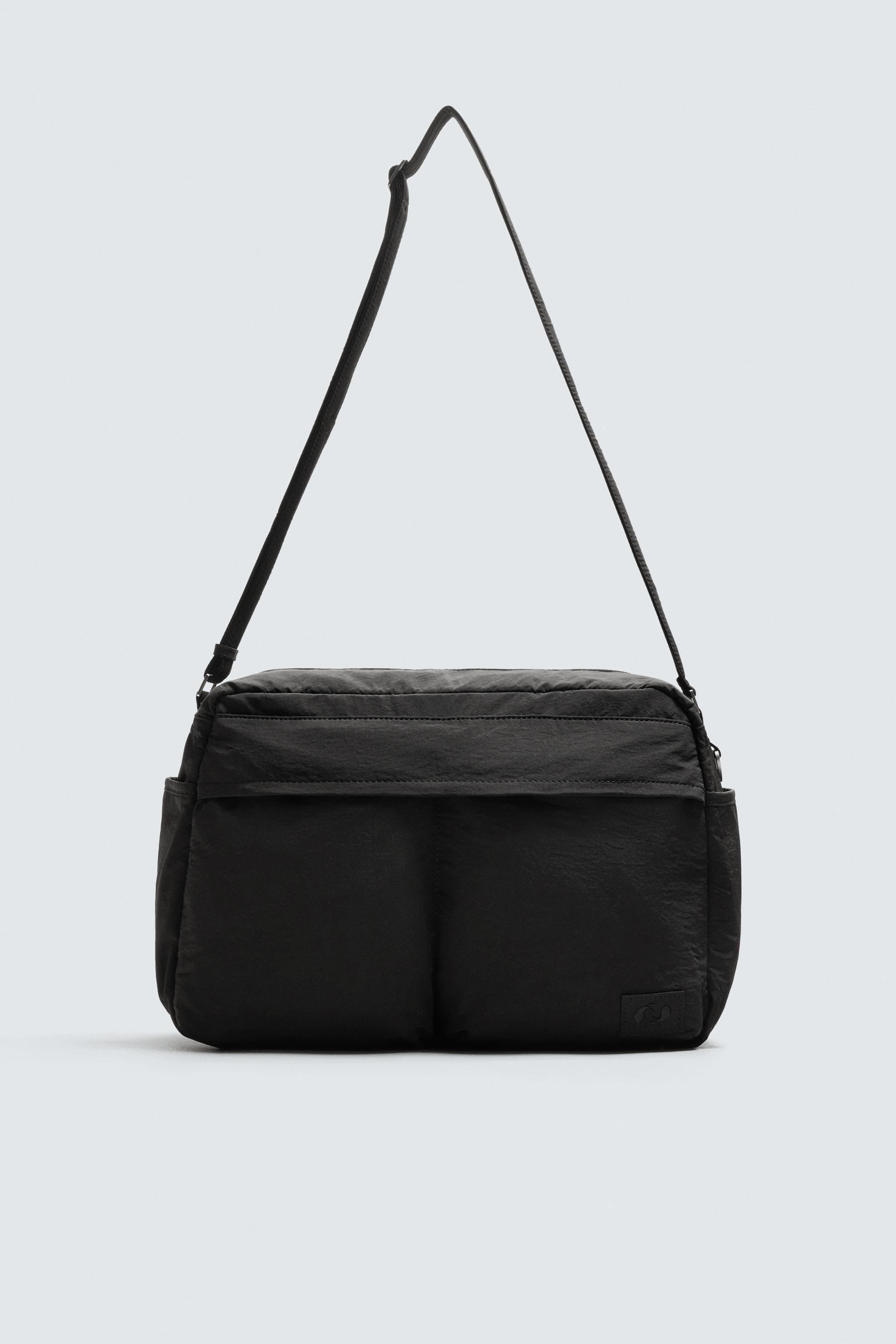 MULTI-POCKET NYLON CROSSBODY BAG