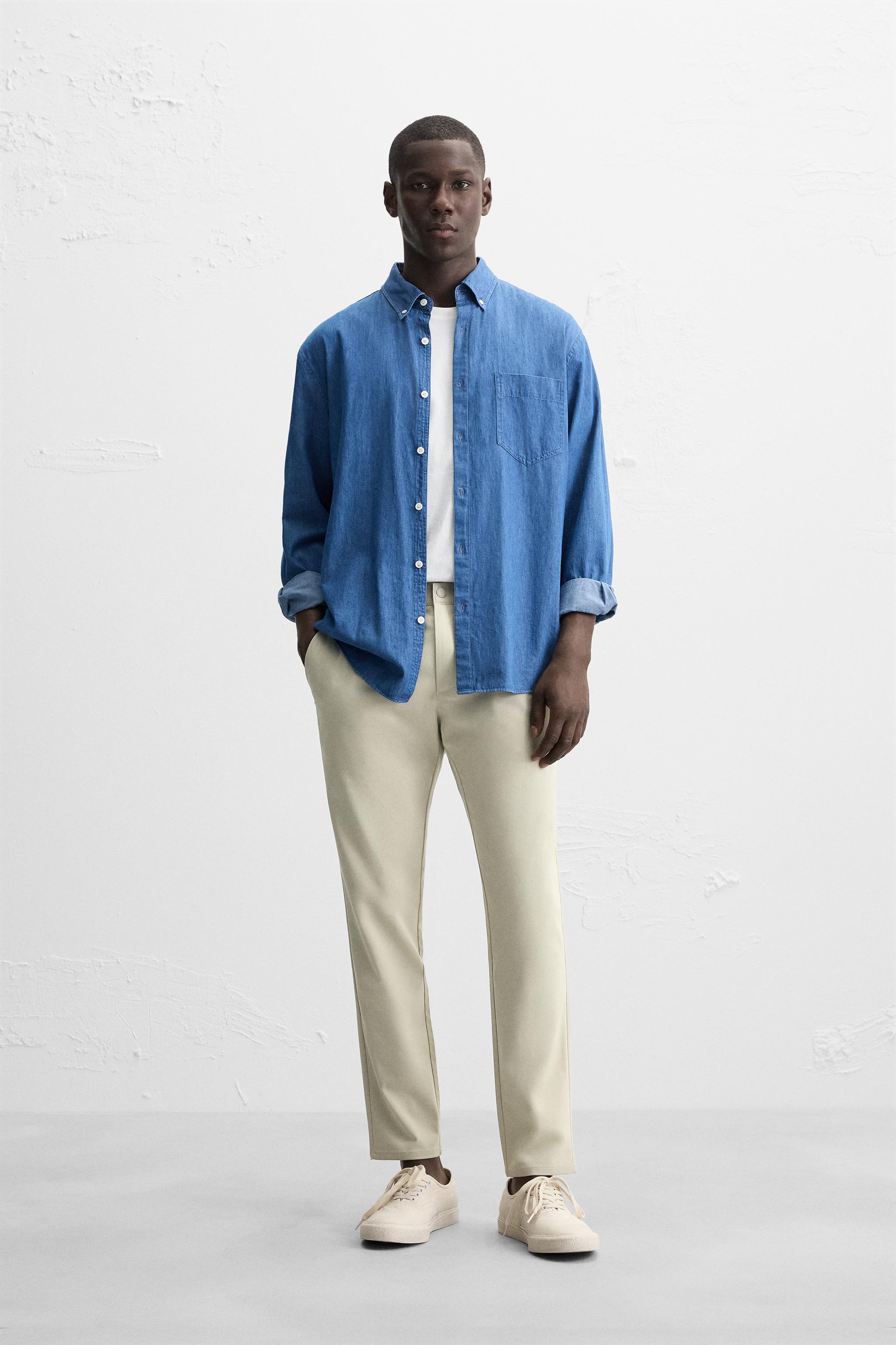 SLIM FIT STRETCH PANTS