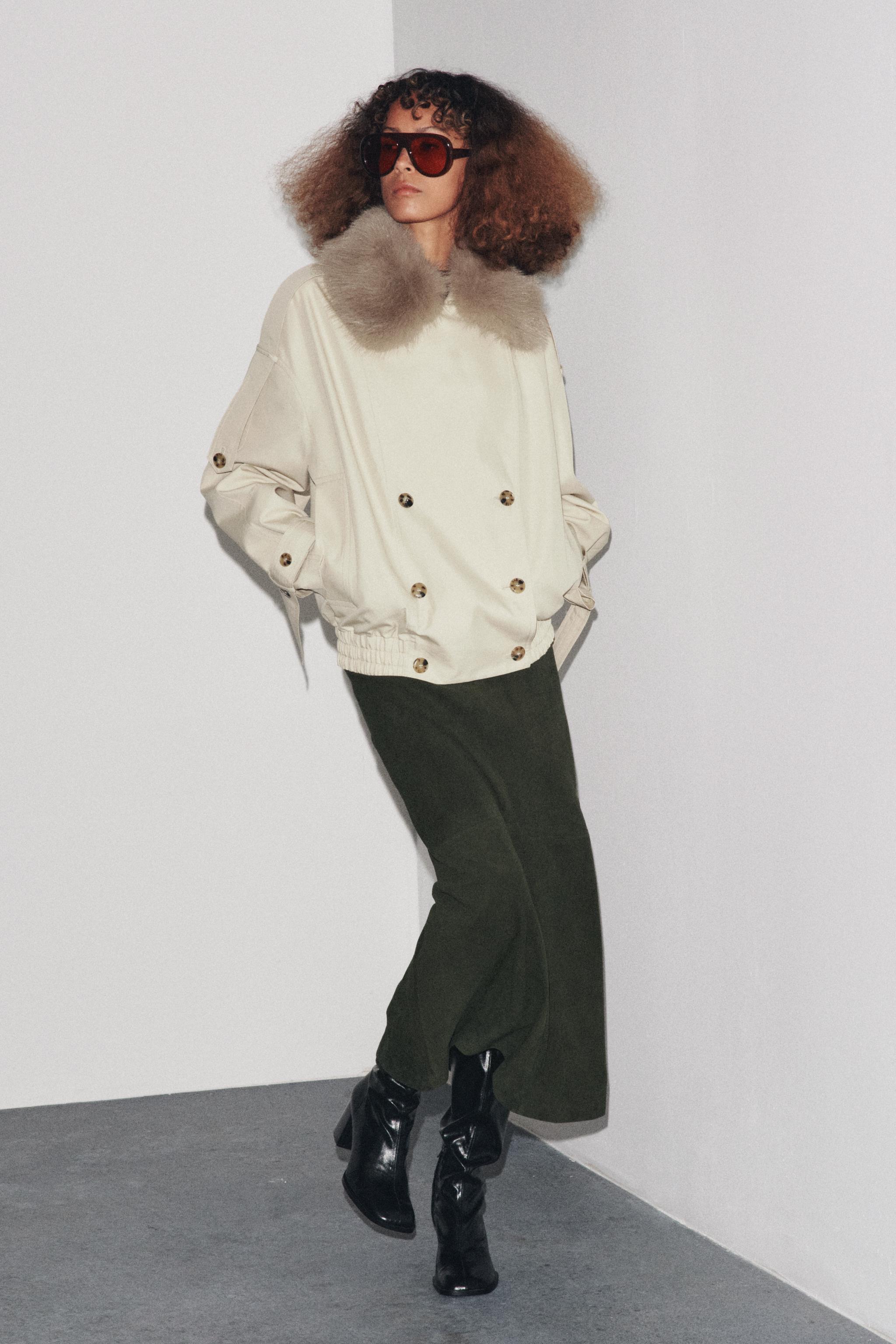 ZW COLLECTION WATER REPELLENT SHORT TRENCH COAT