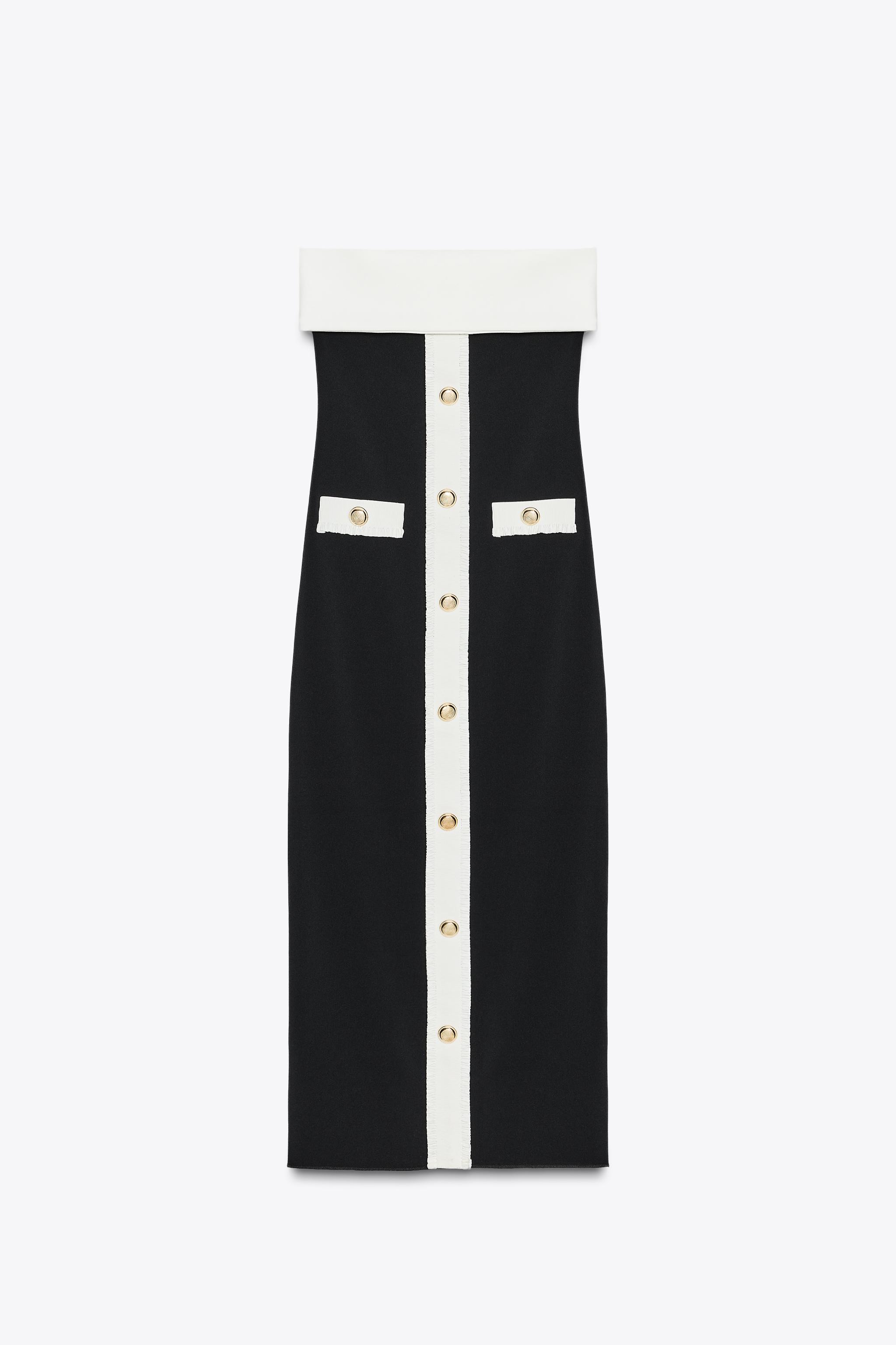 CONTOURING STRETCH BANDEAU DRESS