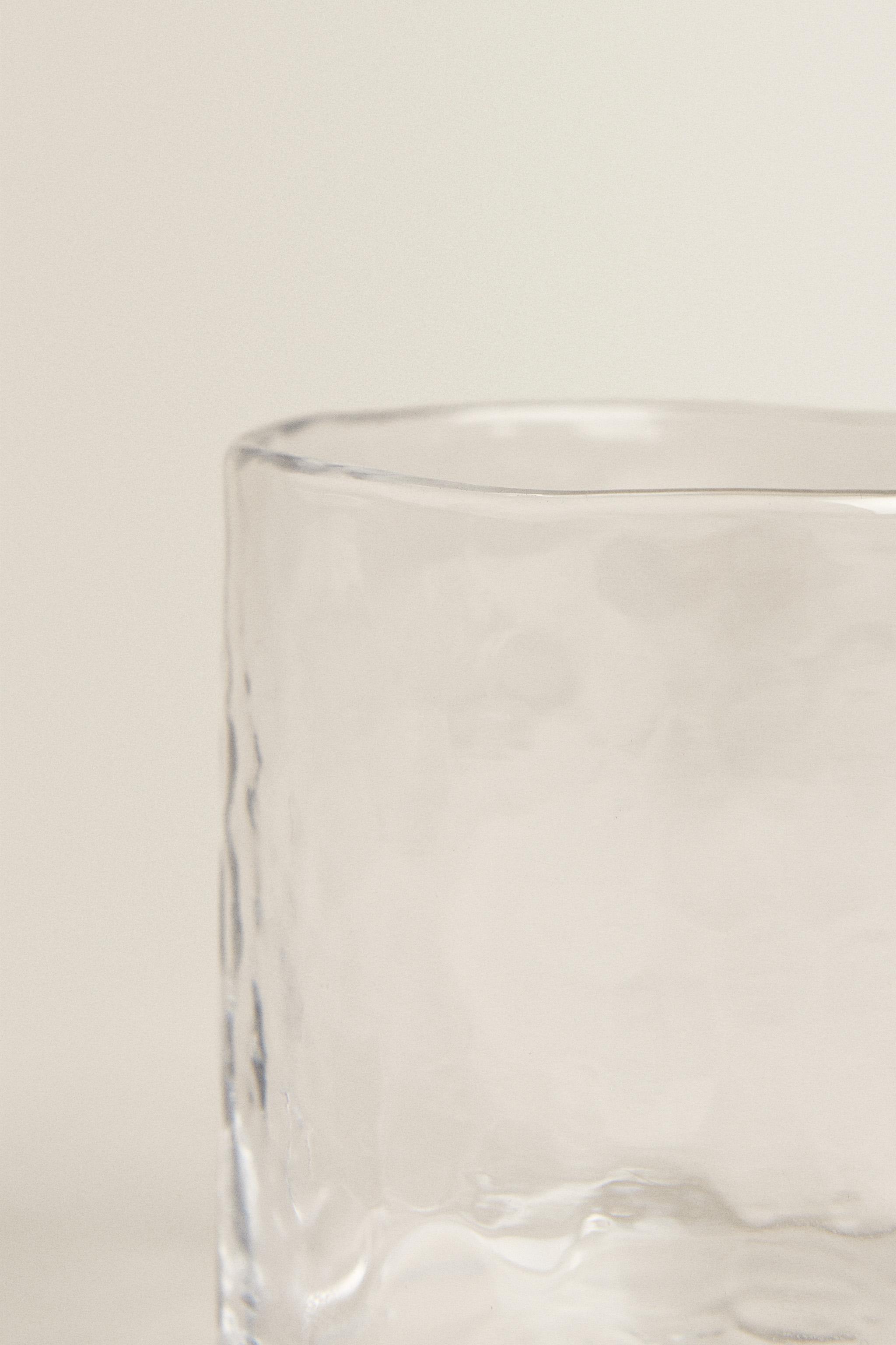 HAMMERED GLASS TUMBLER