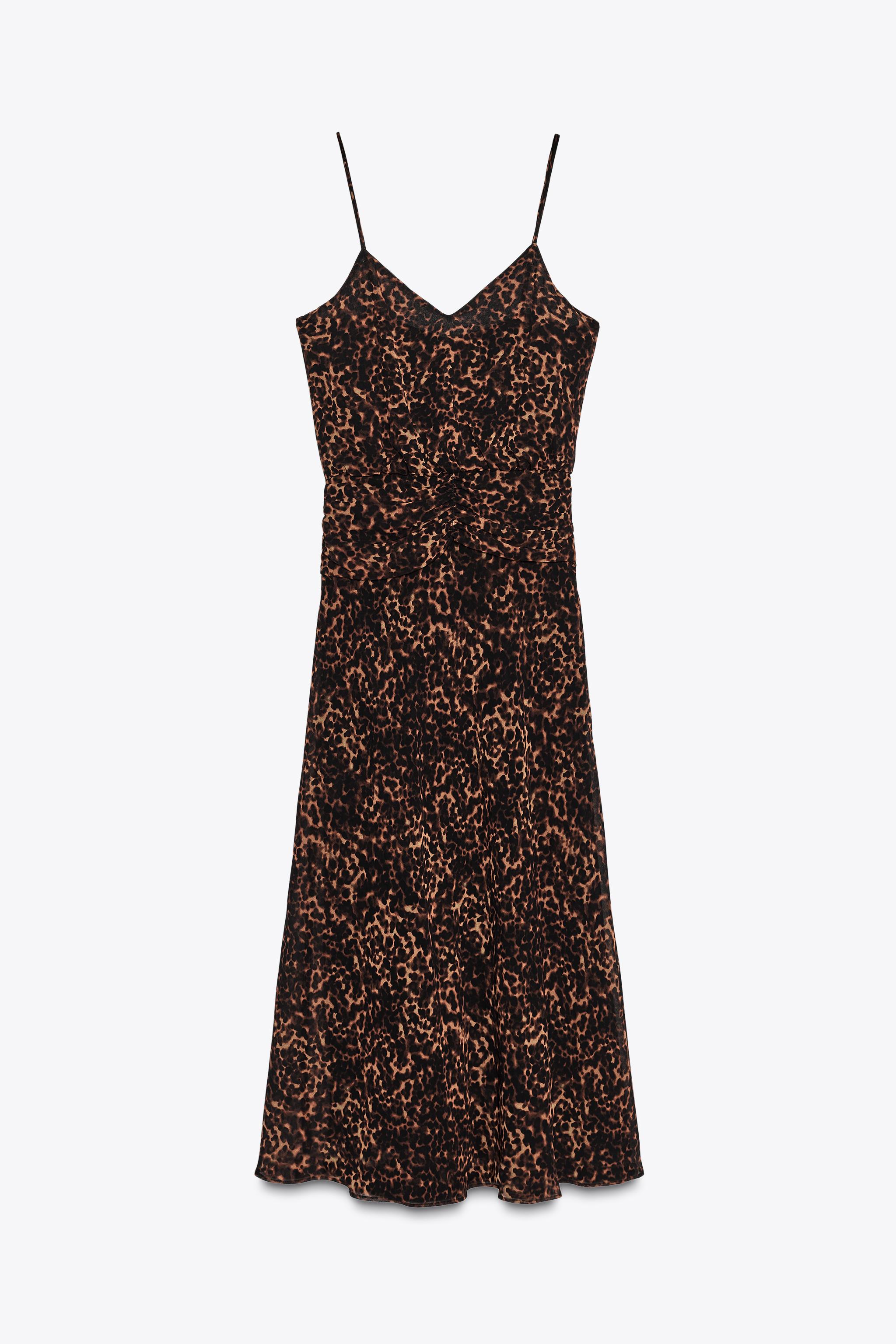 ANIMAL PRINT MIDI DRESS