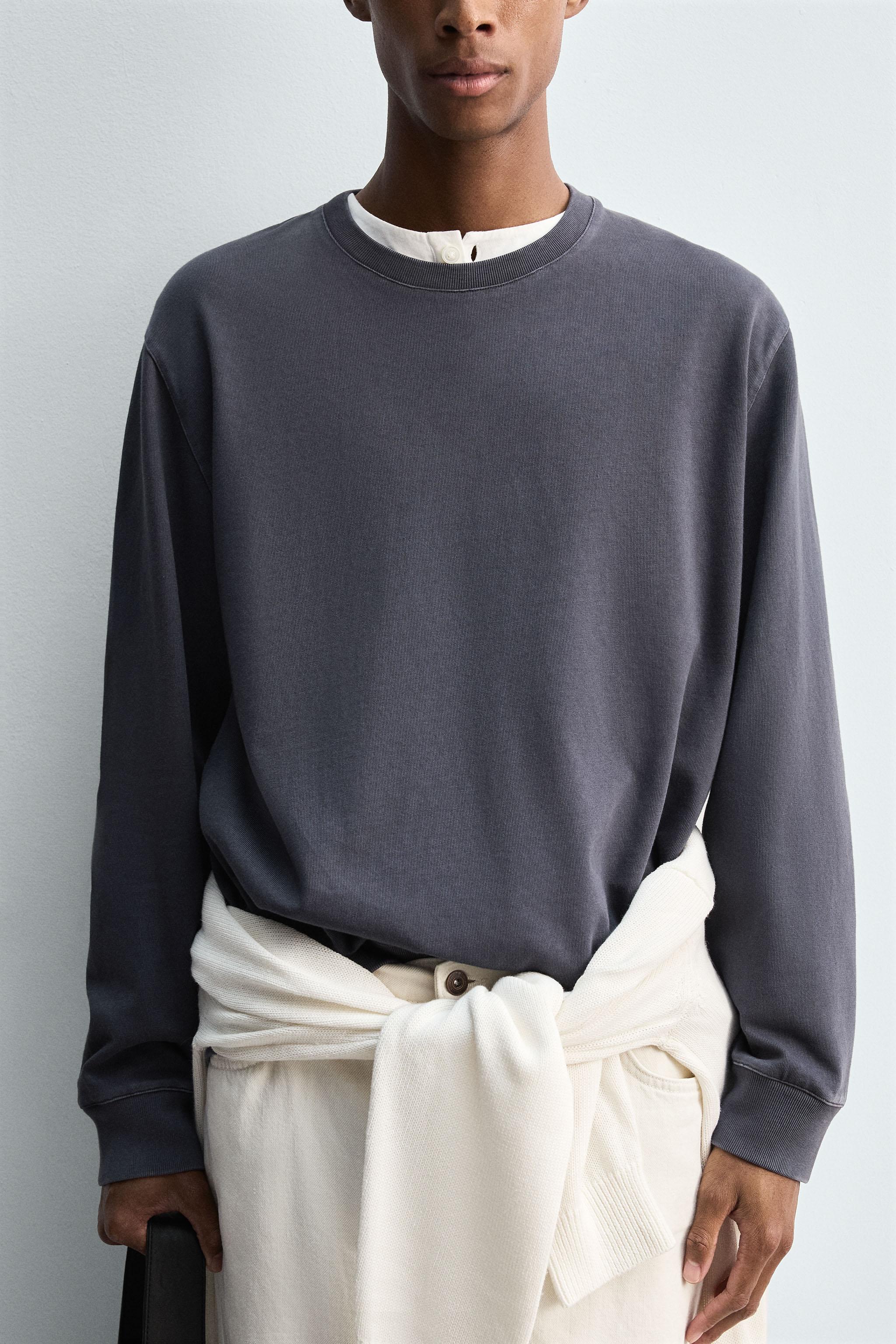 SOFT CREWNECK WASHED SWEATSHIRT