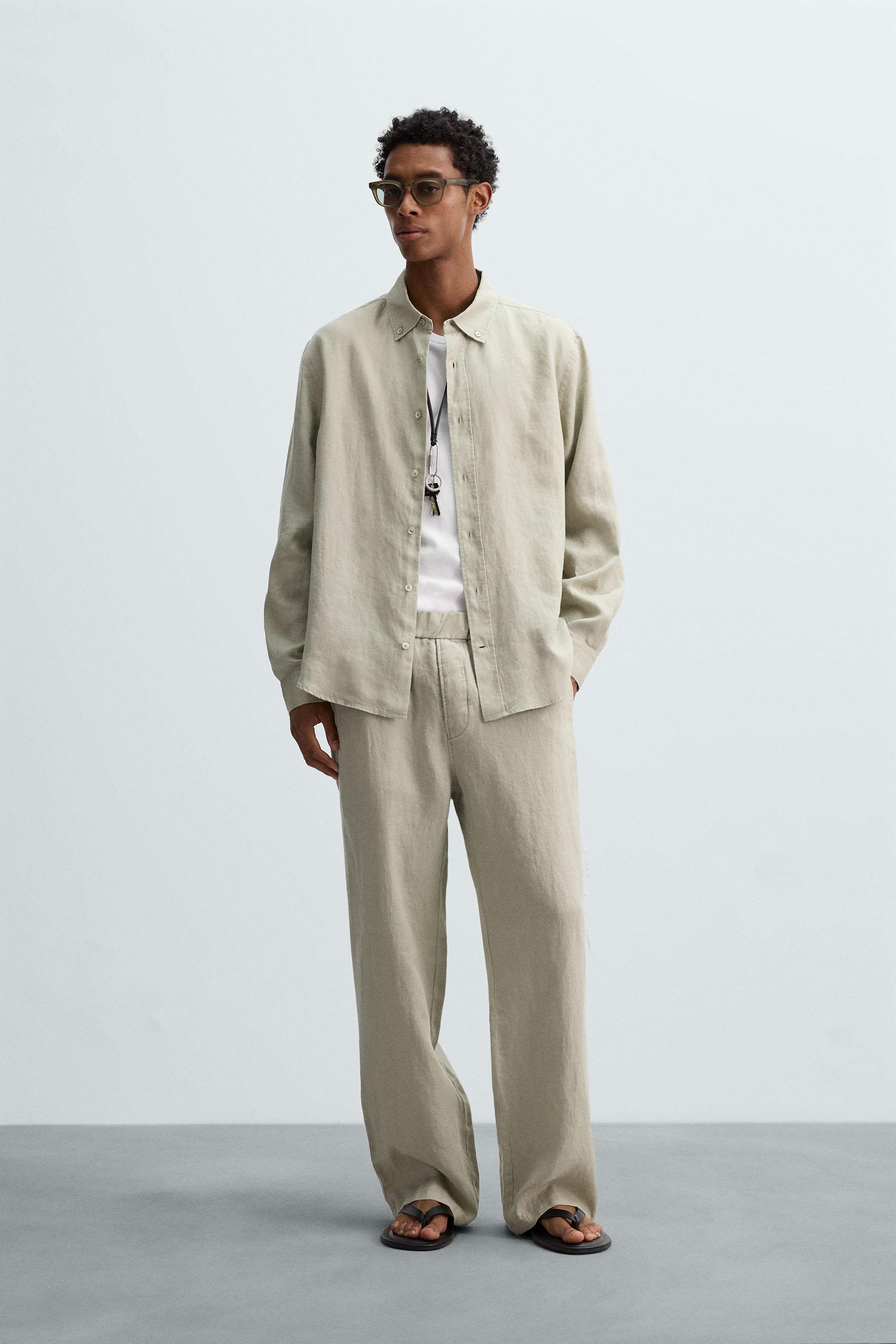 LINEN PANTS IN 100% LINEN