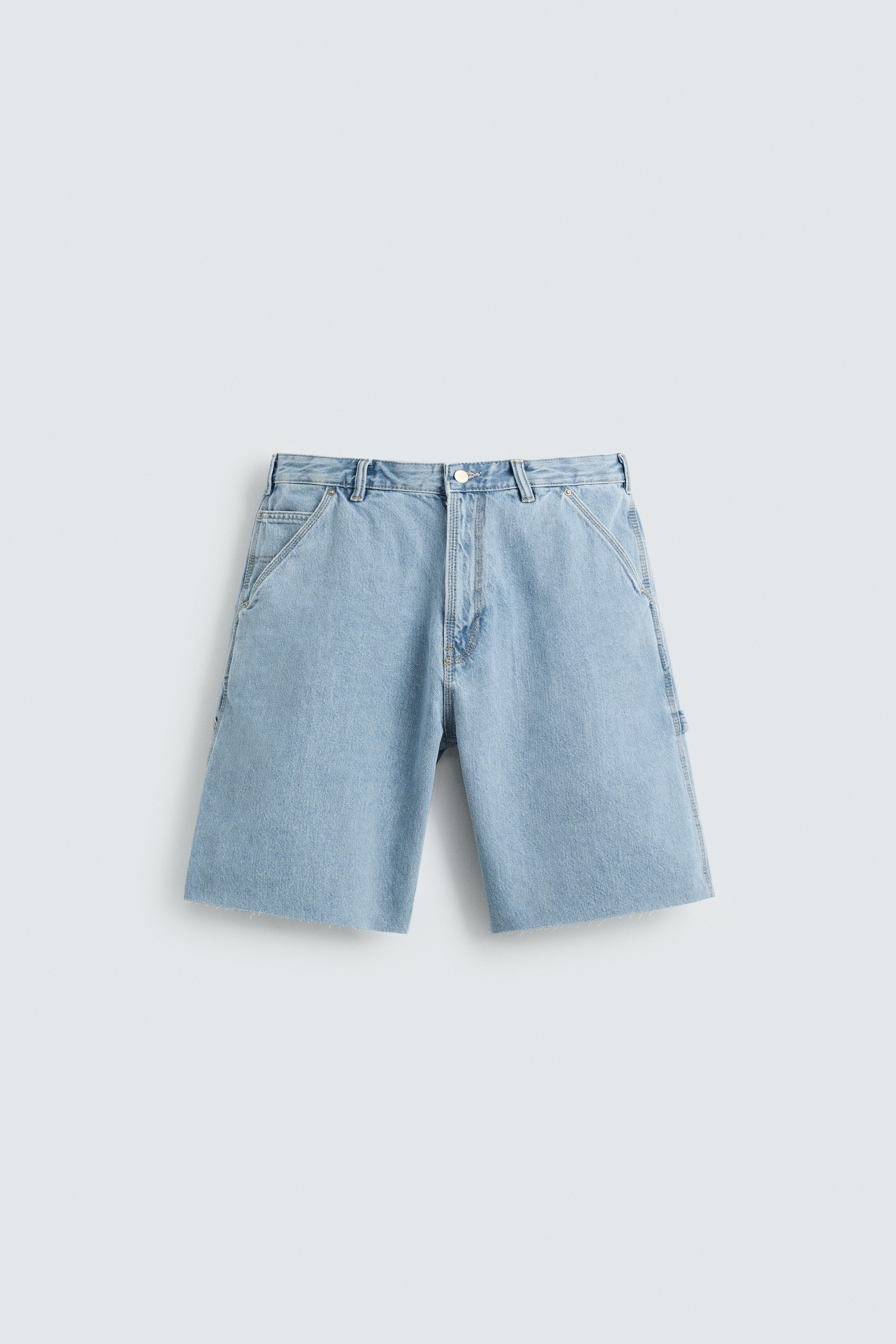 CARPENTER POCKET DENIM BERMUDA SHORTS