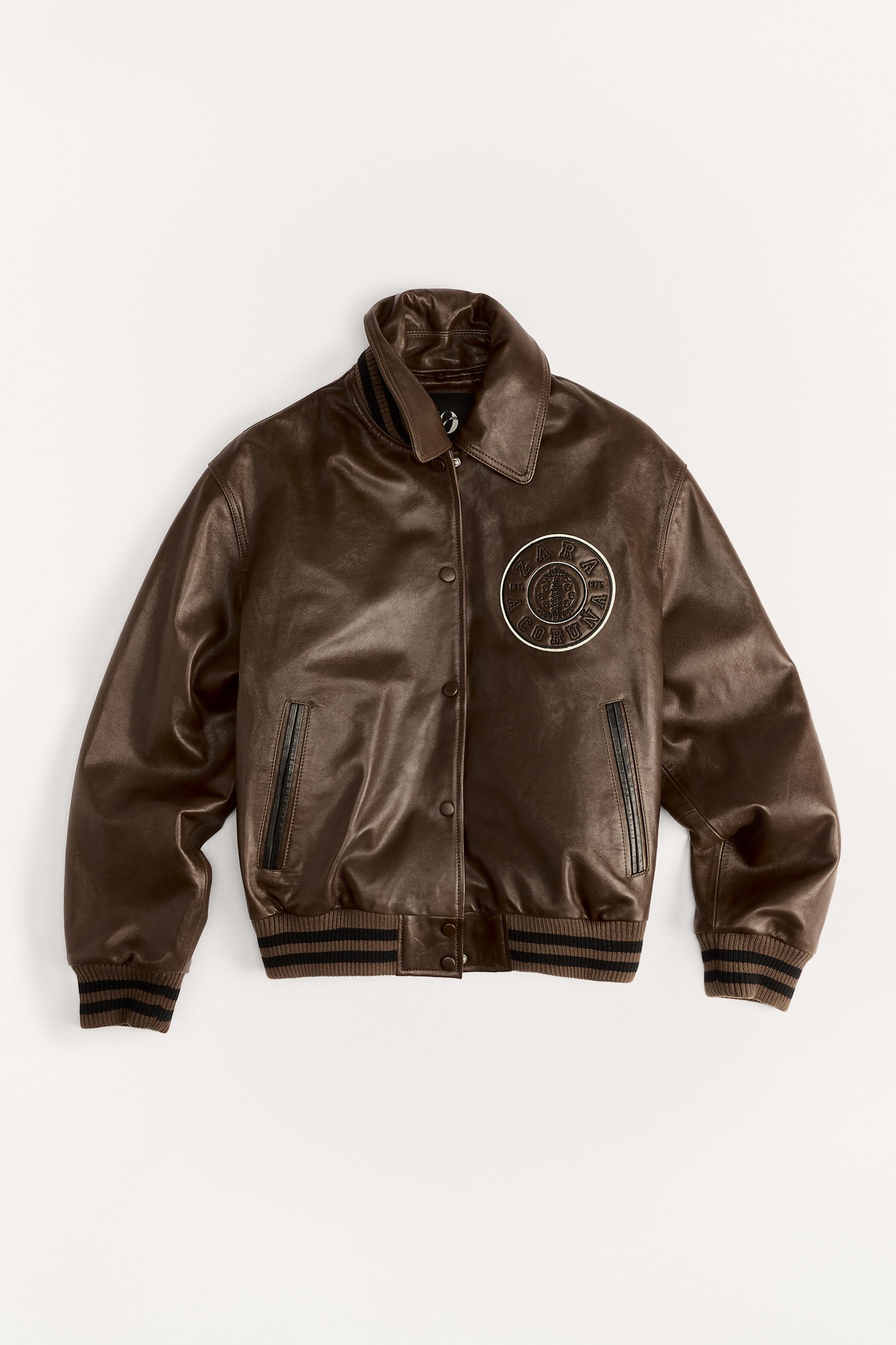 50TH ANNIVERSARY VARSITY LEATHER BOMBER JACKET