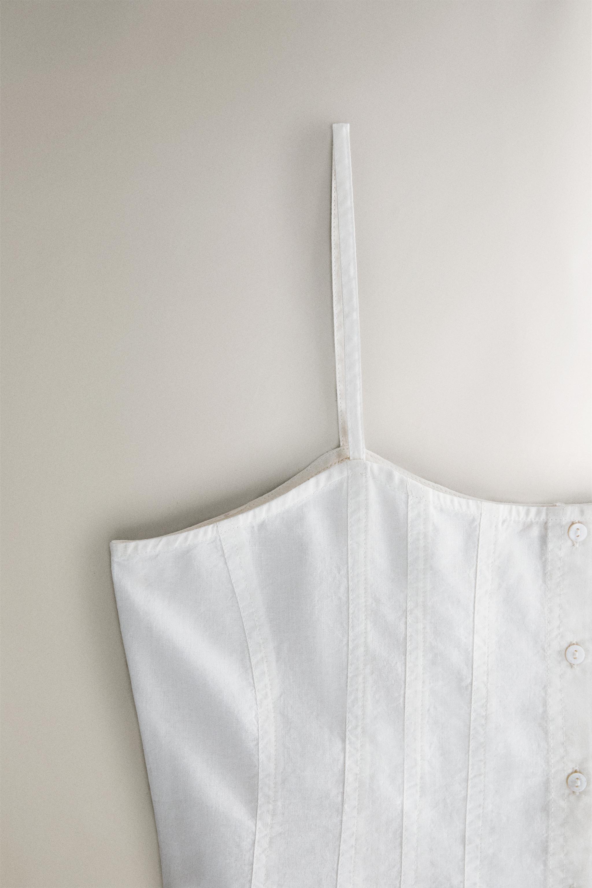 COTTON TOP WITH SEAM DETAILS