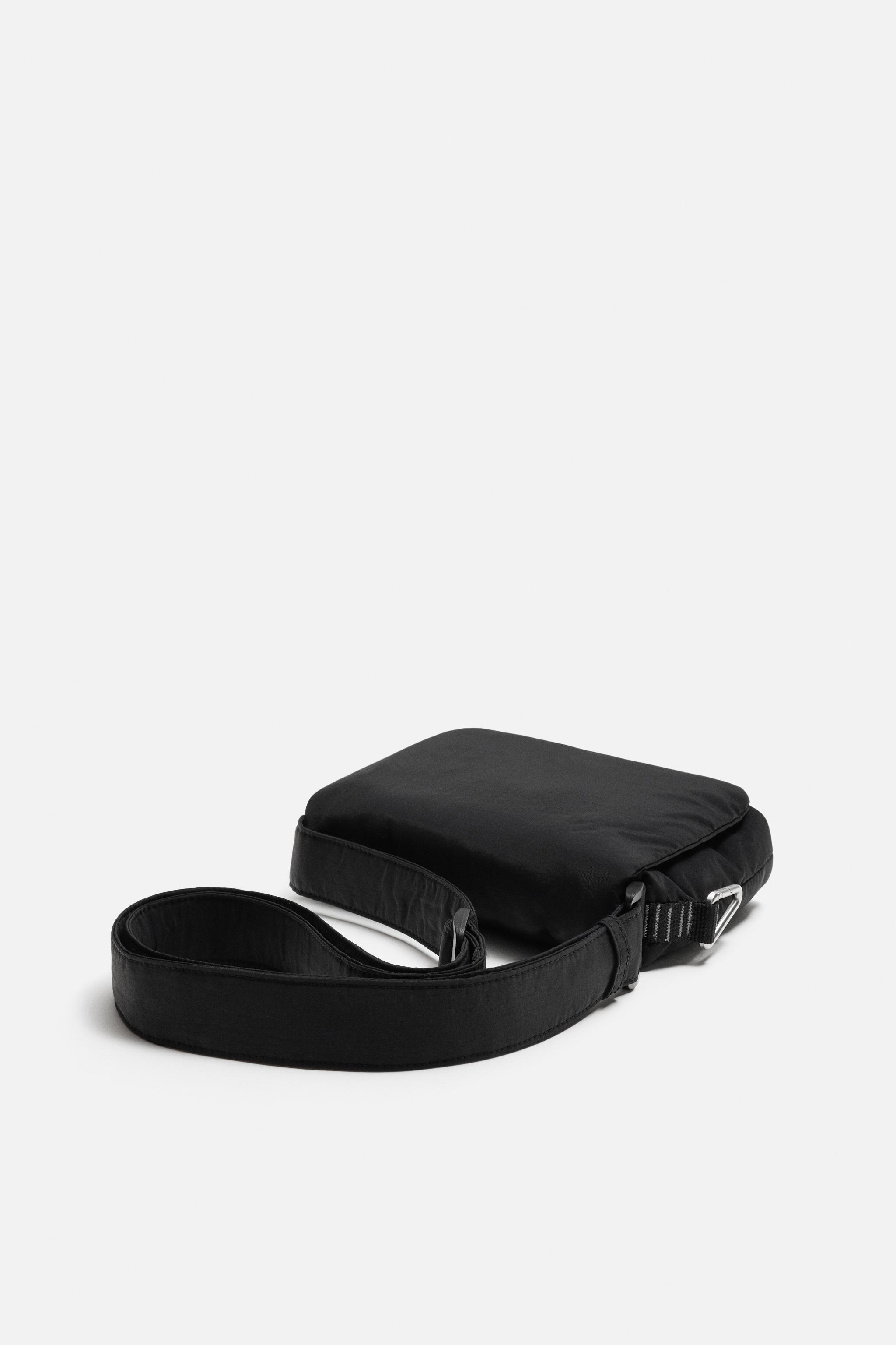 NYLON FLAP CROSSBODY BAG