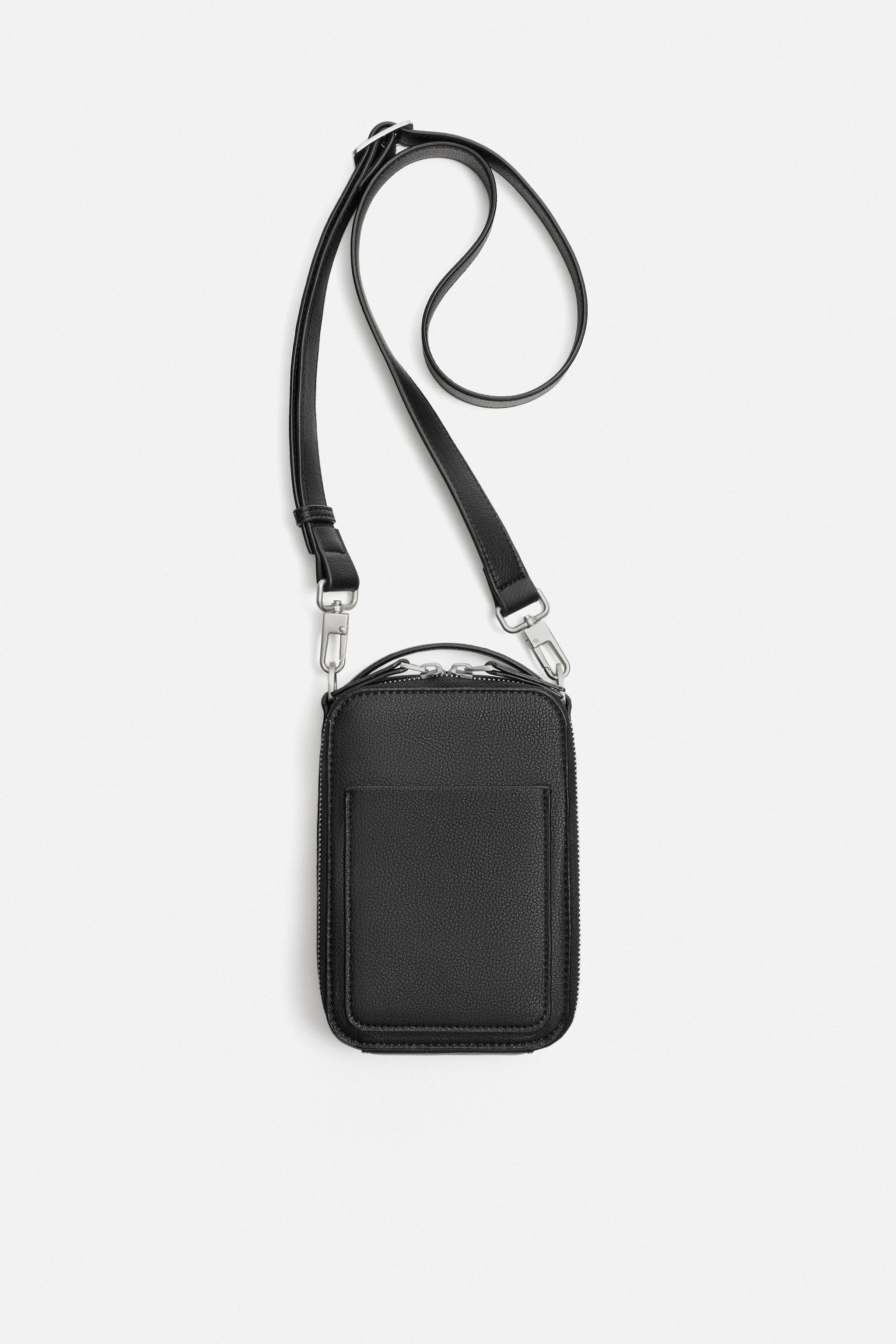 TEXTURED VERTICAL CROSSBODY BAG