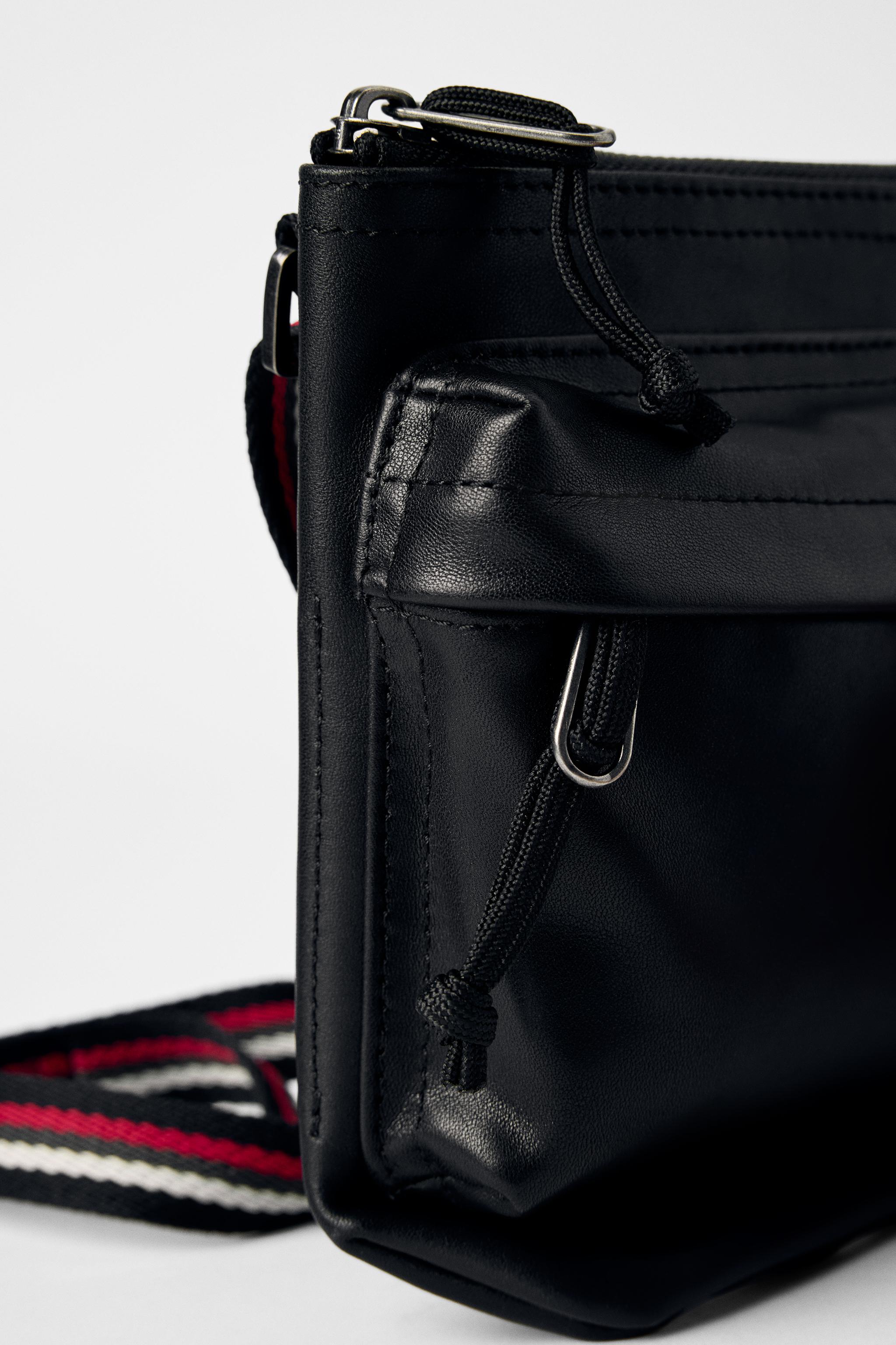 LEATHER CROSSBODY BAG BOBBY GILLESPIE X ZARA