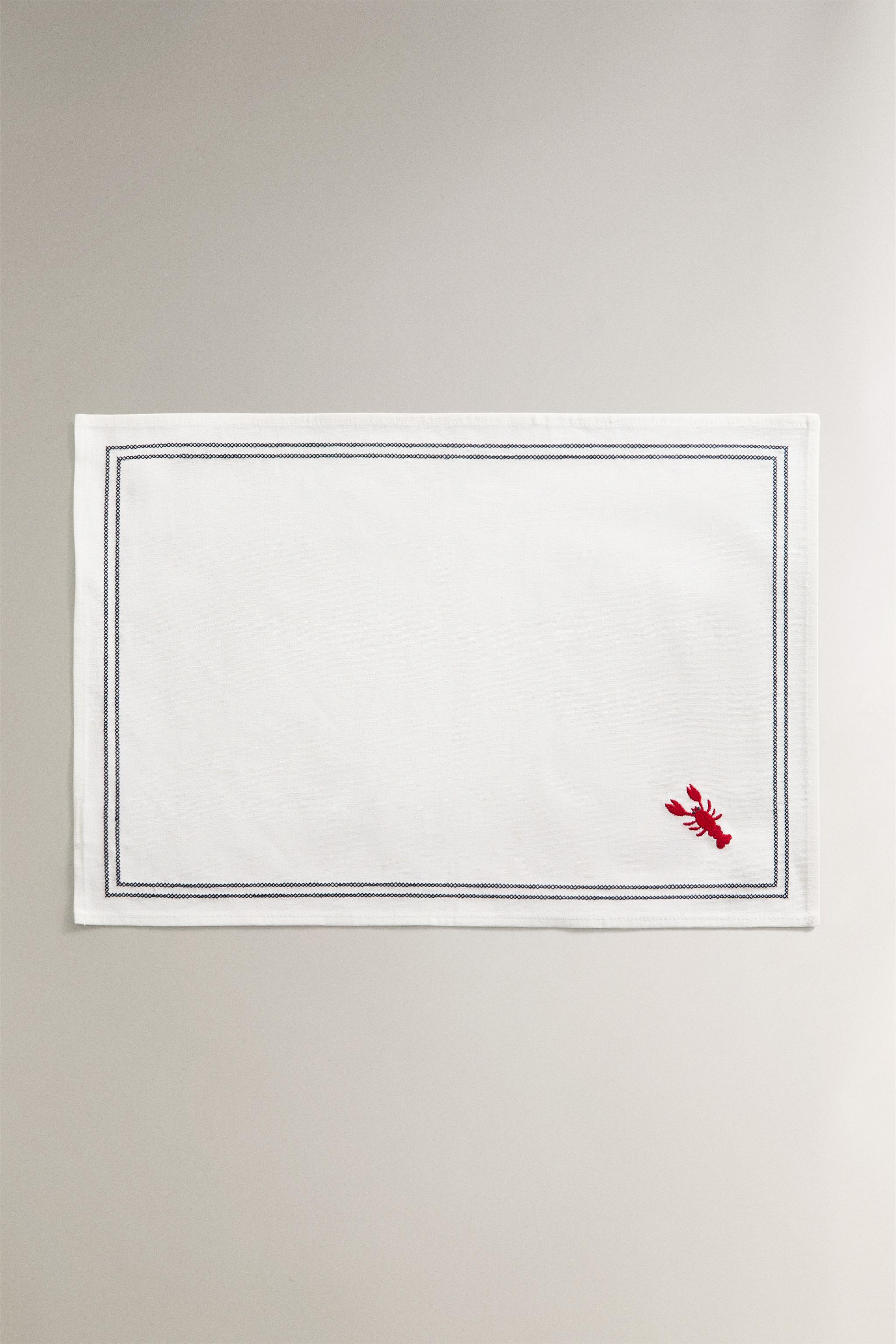 EMBROIDERED LOBSTER PLACEMAT