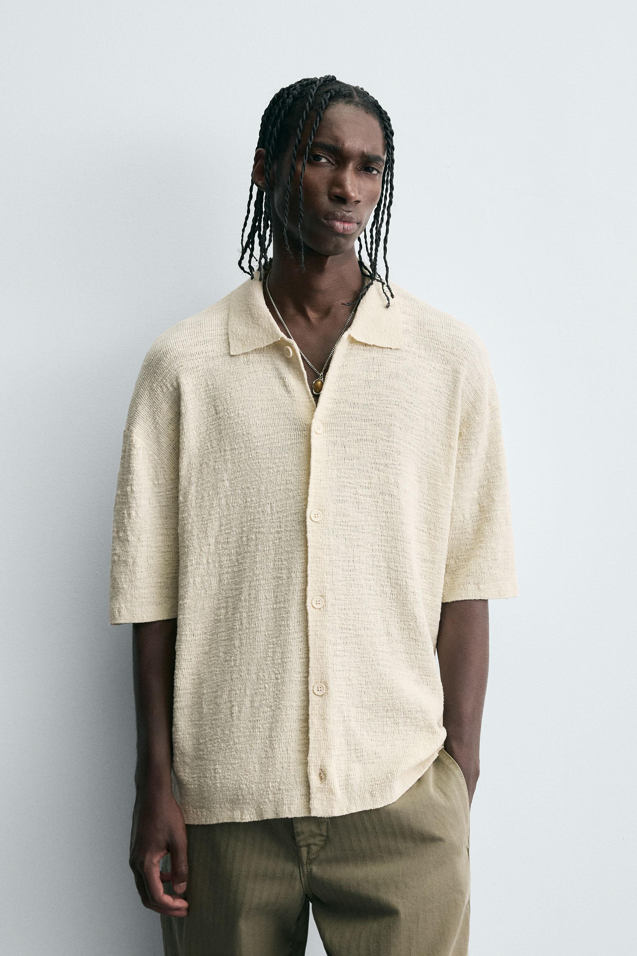 IRREGULAR KNIT SHIRT