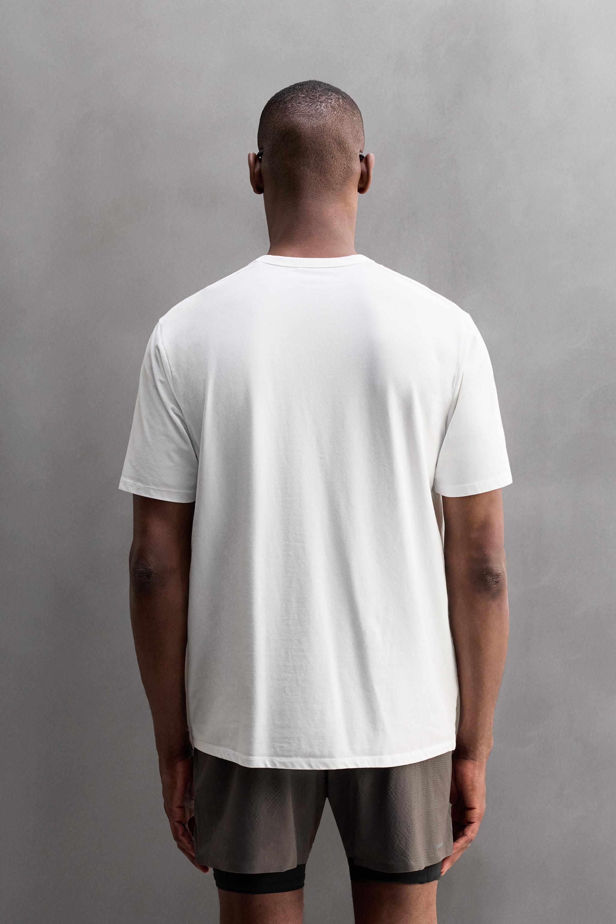 TECHNICAL COTTON BLEND T-SHIRT