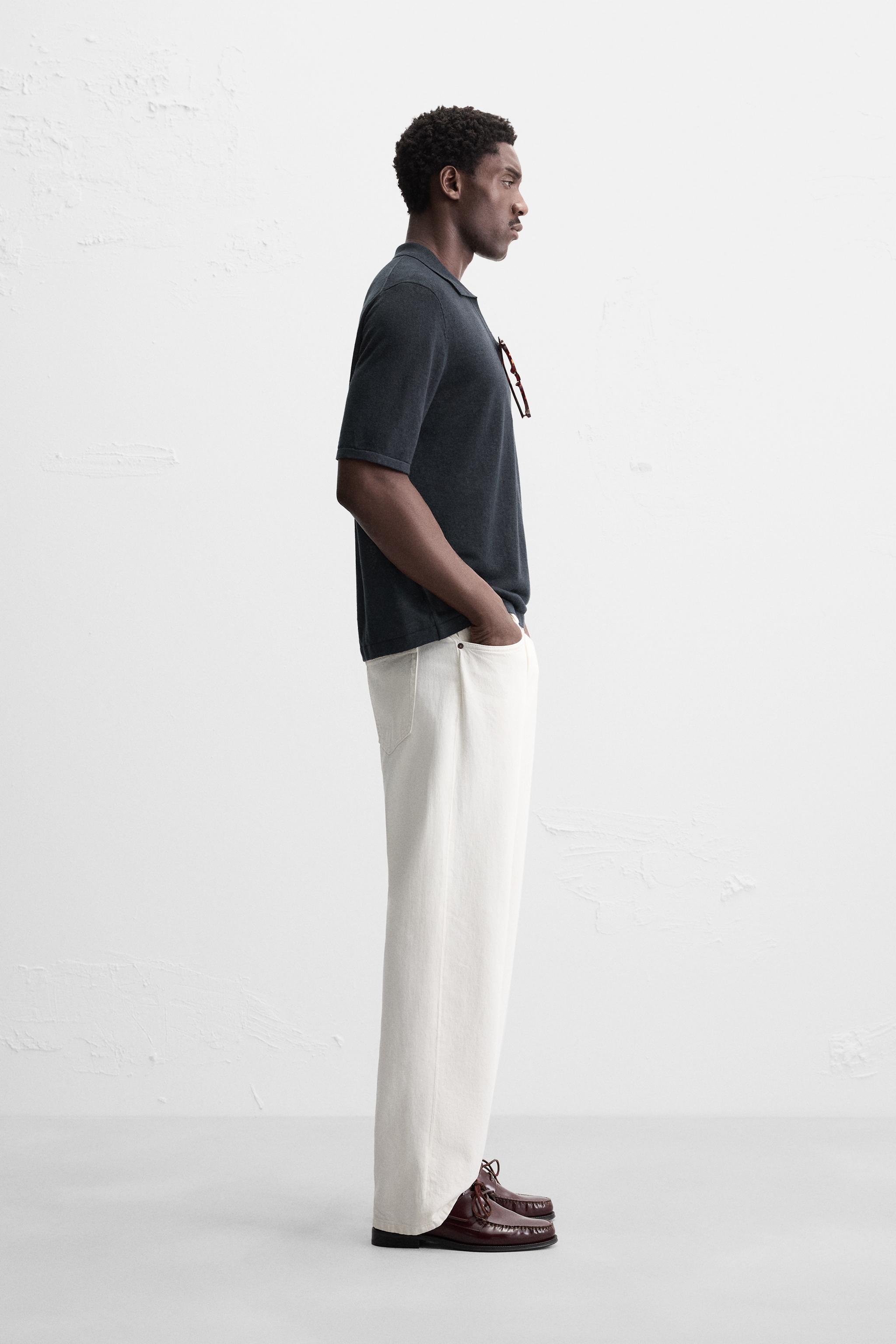 100% HEMP KNIT POLO SHIRT