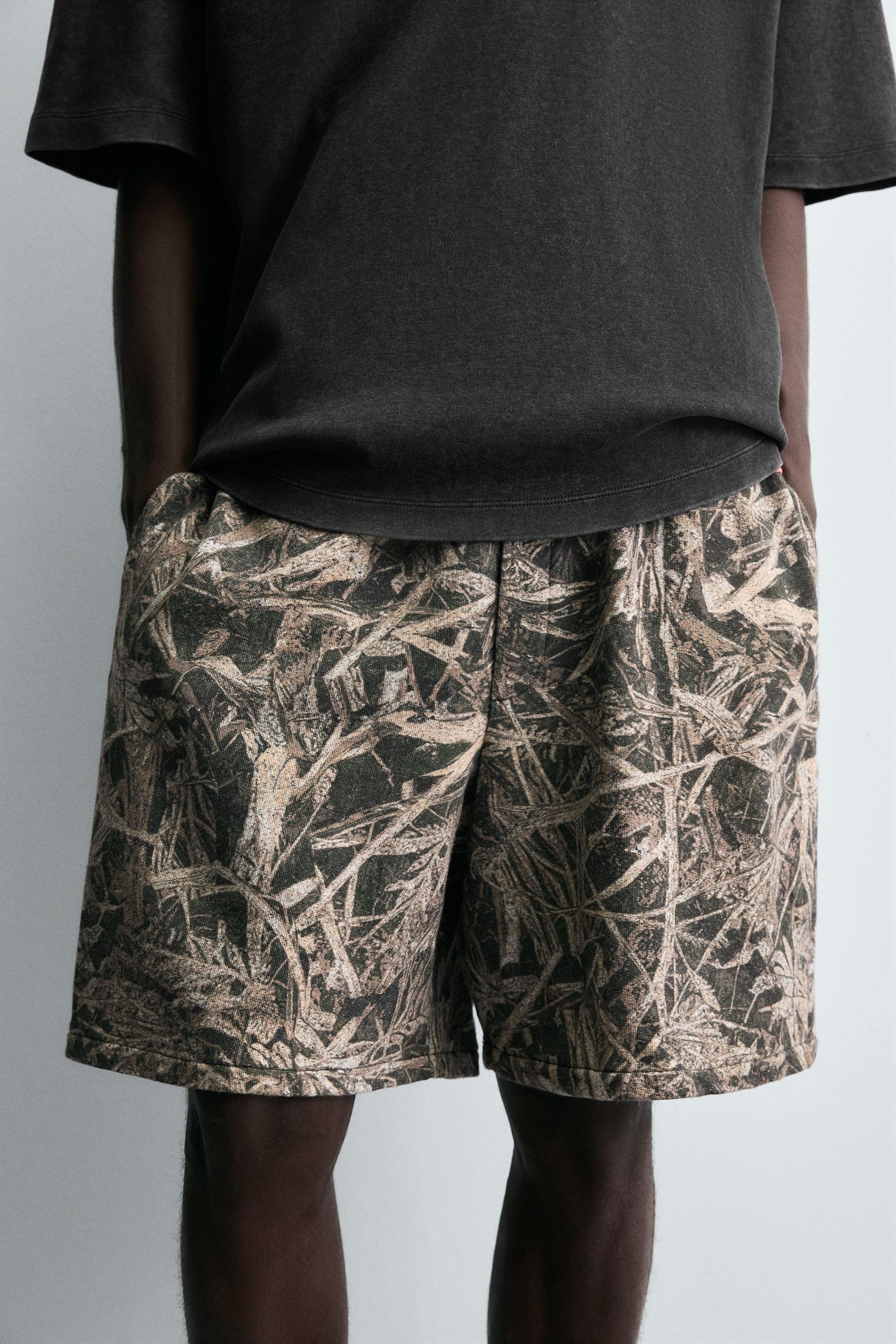 ABSTRACT PRINT SHORTS