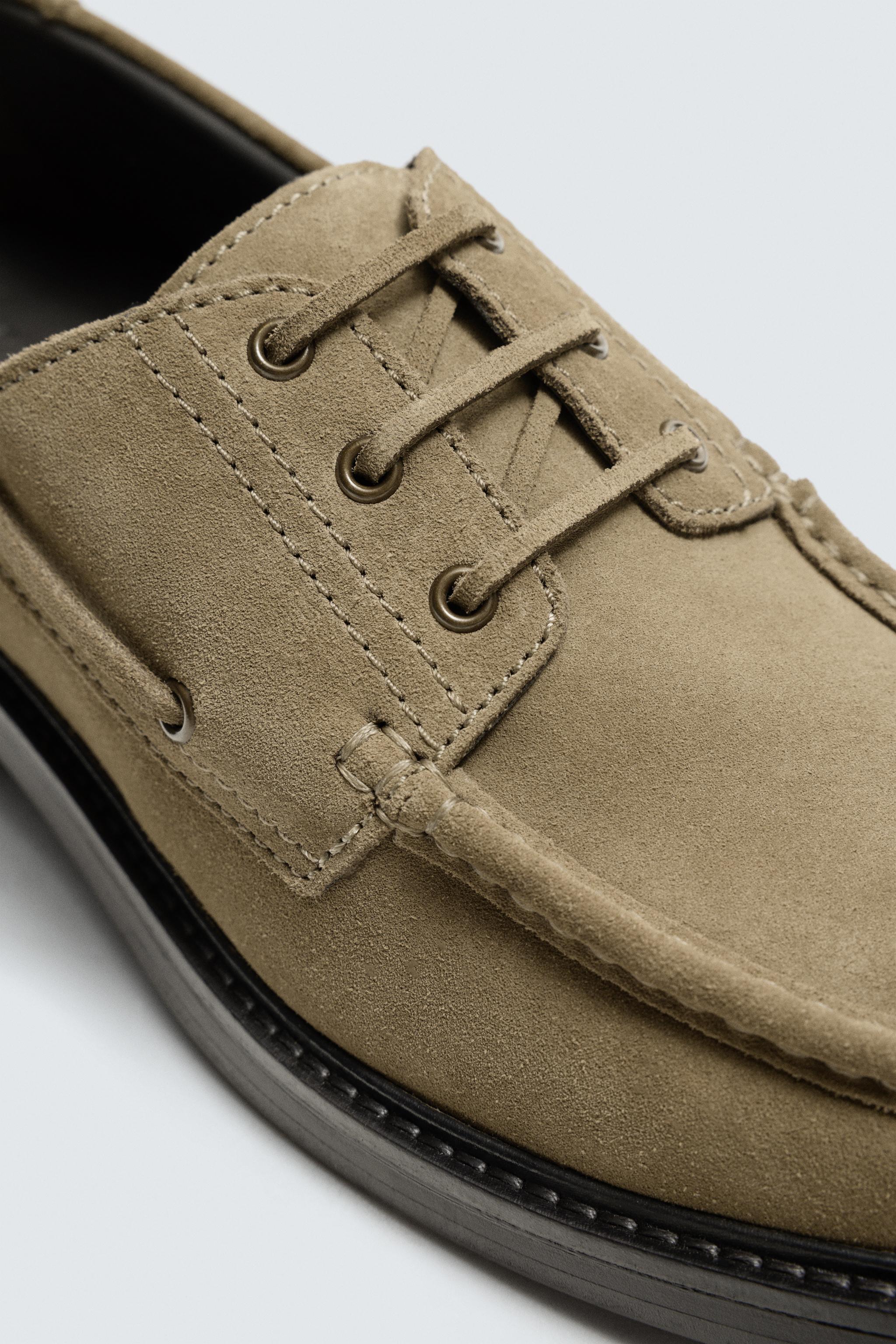 LEATHER DRESS DECK SHOES