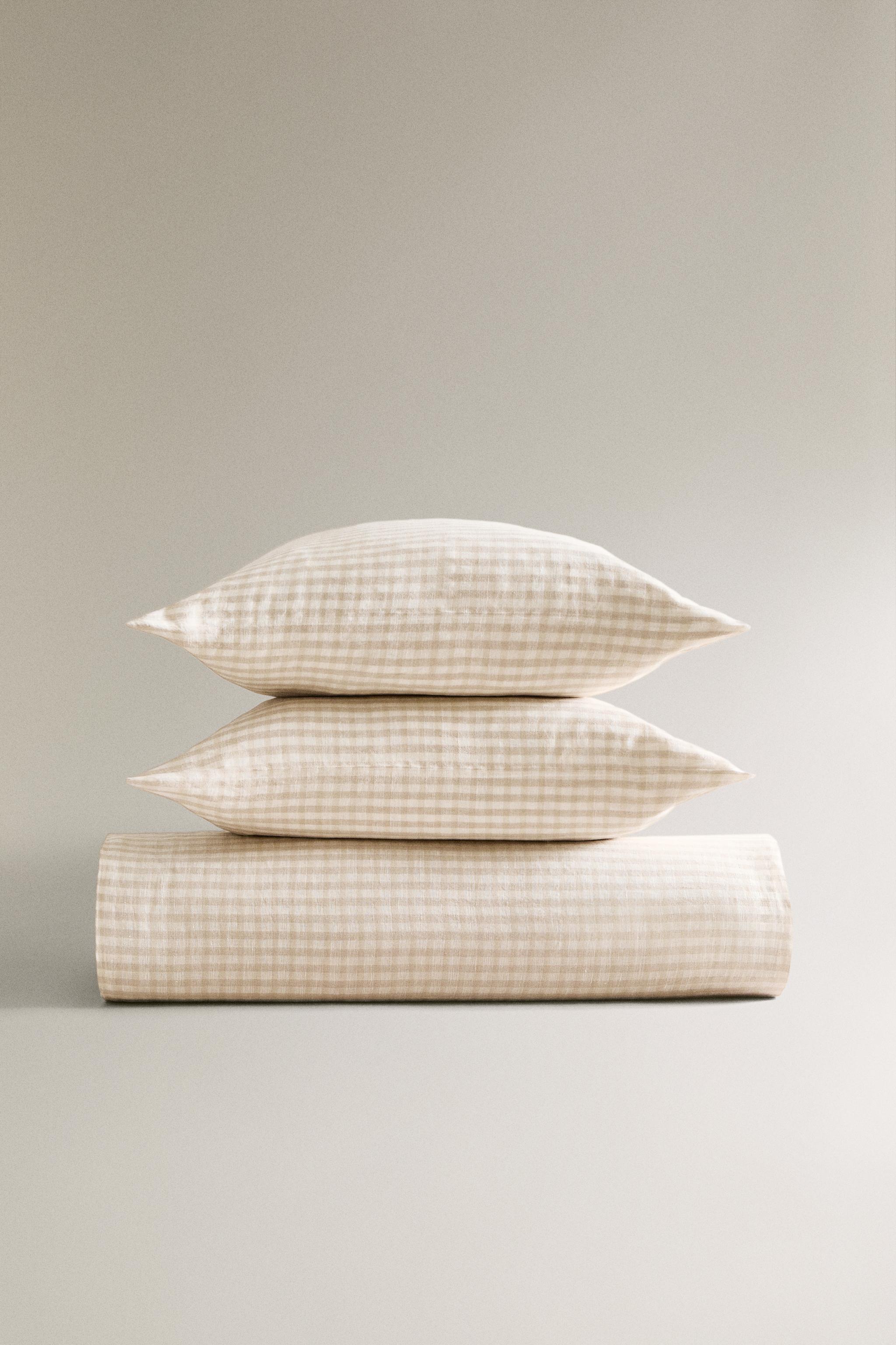 DYED THREAD CHECK DUVET COVER