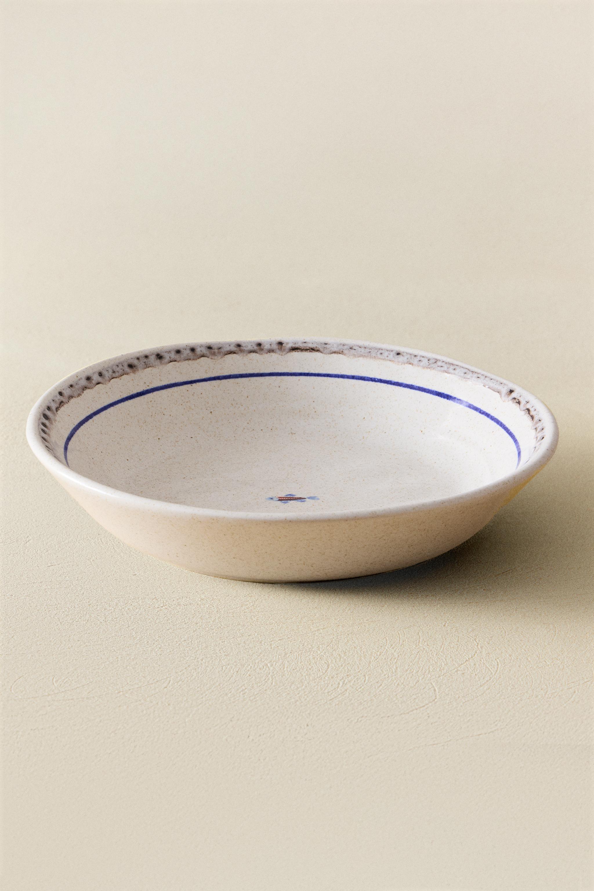 STONEWARE FISH SOUP PLATE