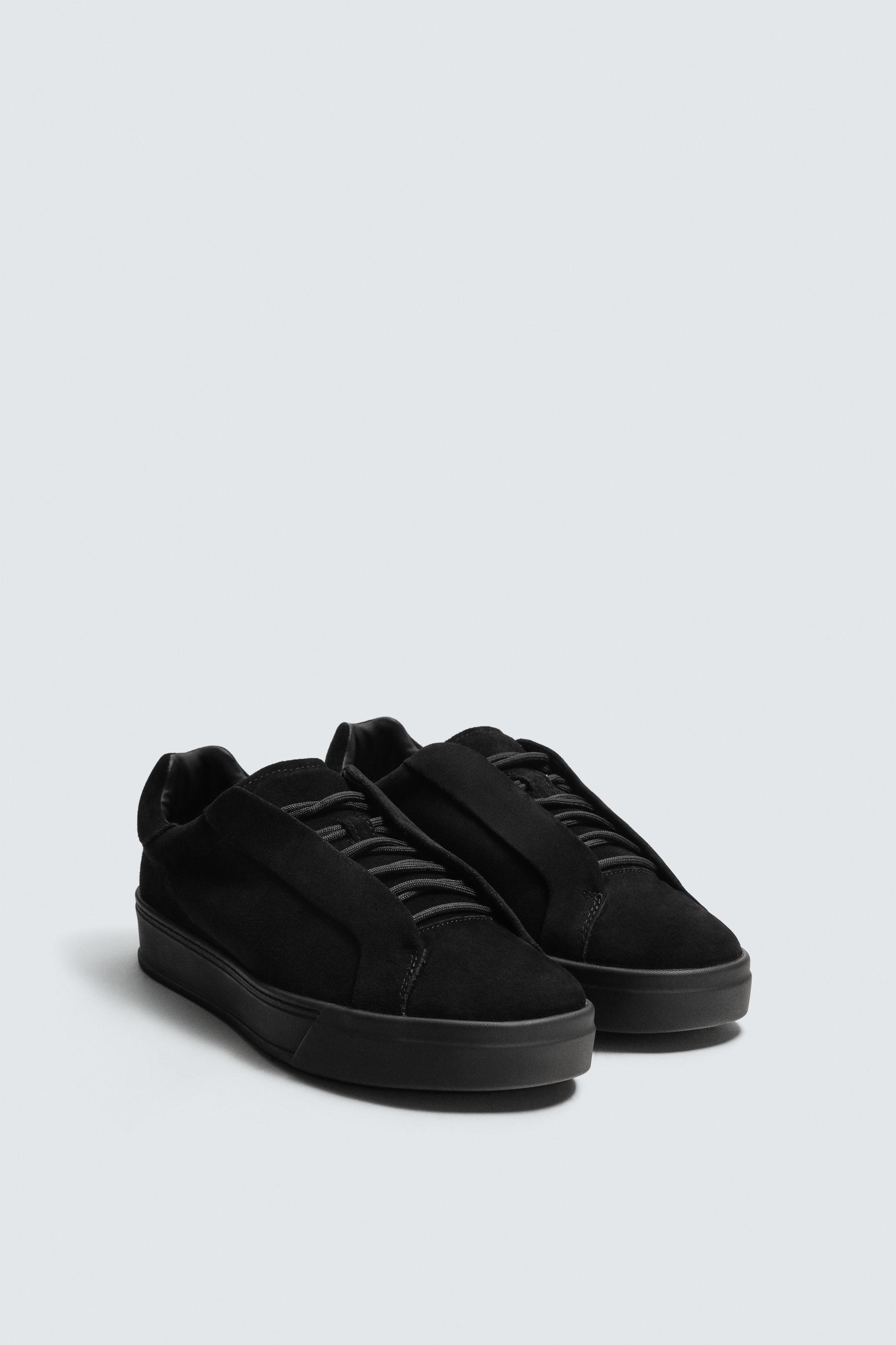 MONOCHROME LEATHER SNEAKERS