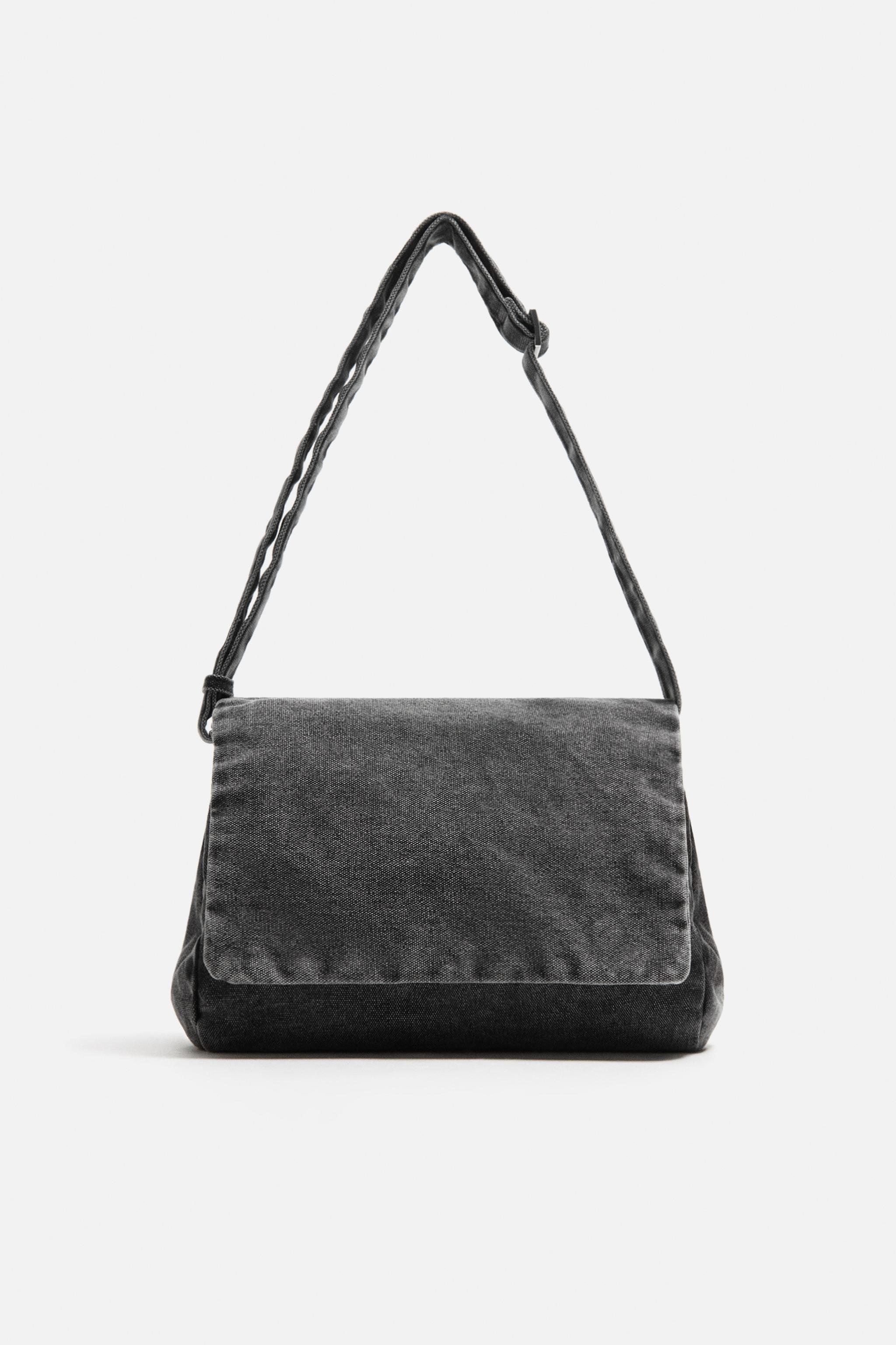 WASHED DENIM CROSSBODY BAG