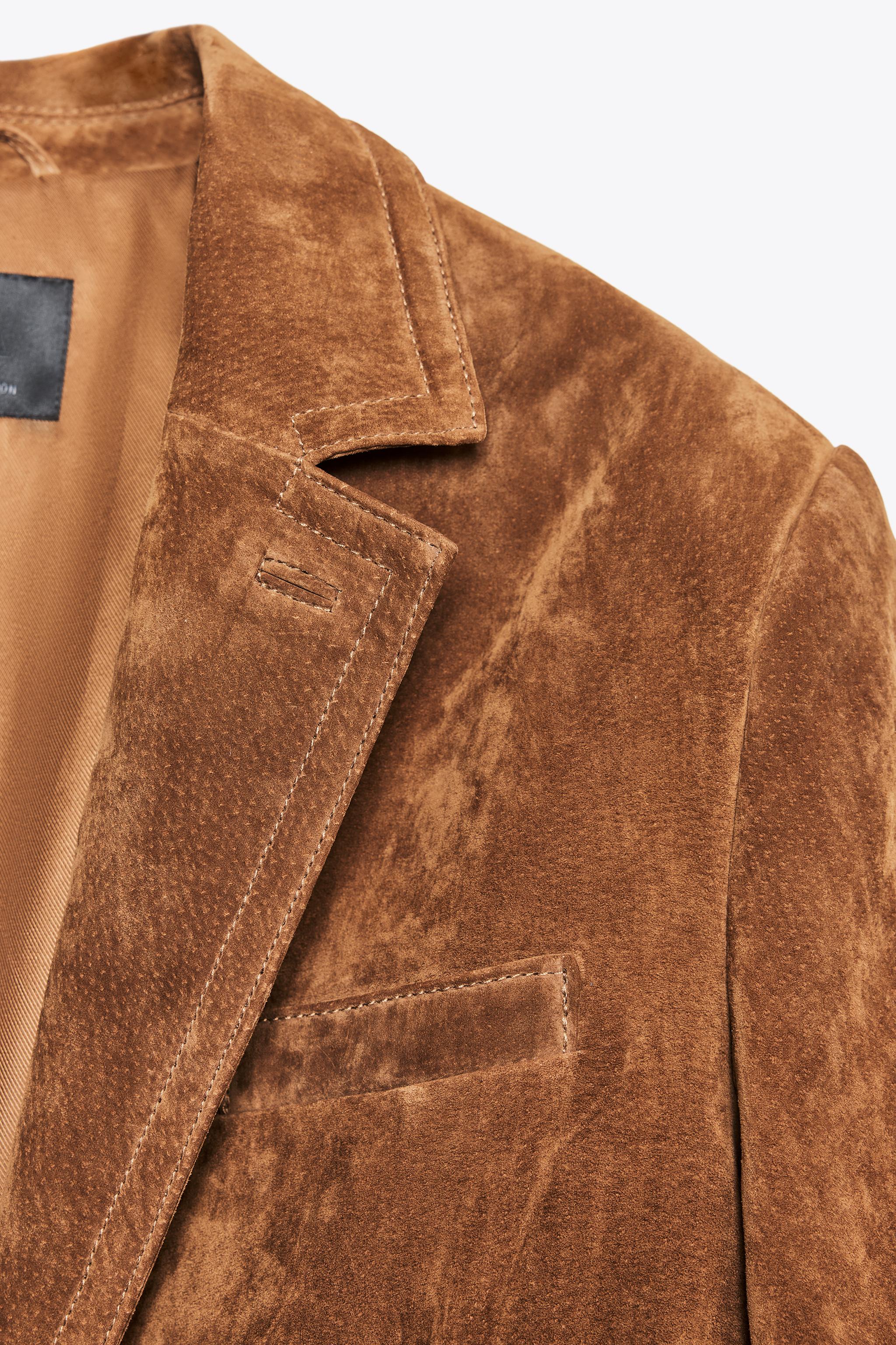 SUEDE LEATHER BLAZER