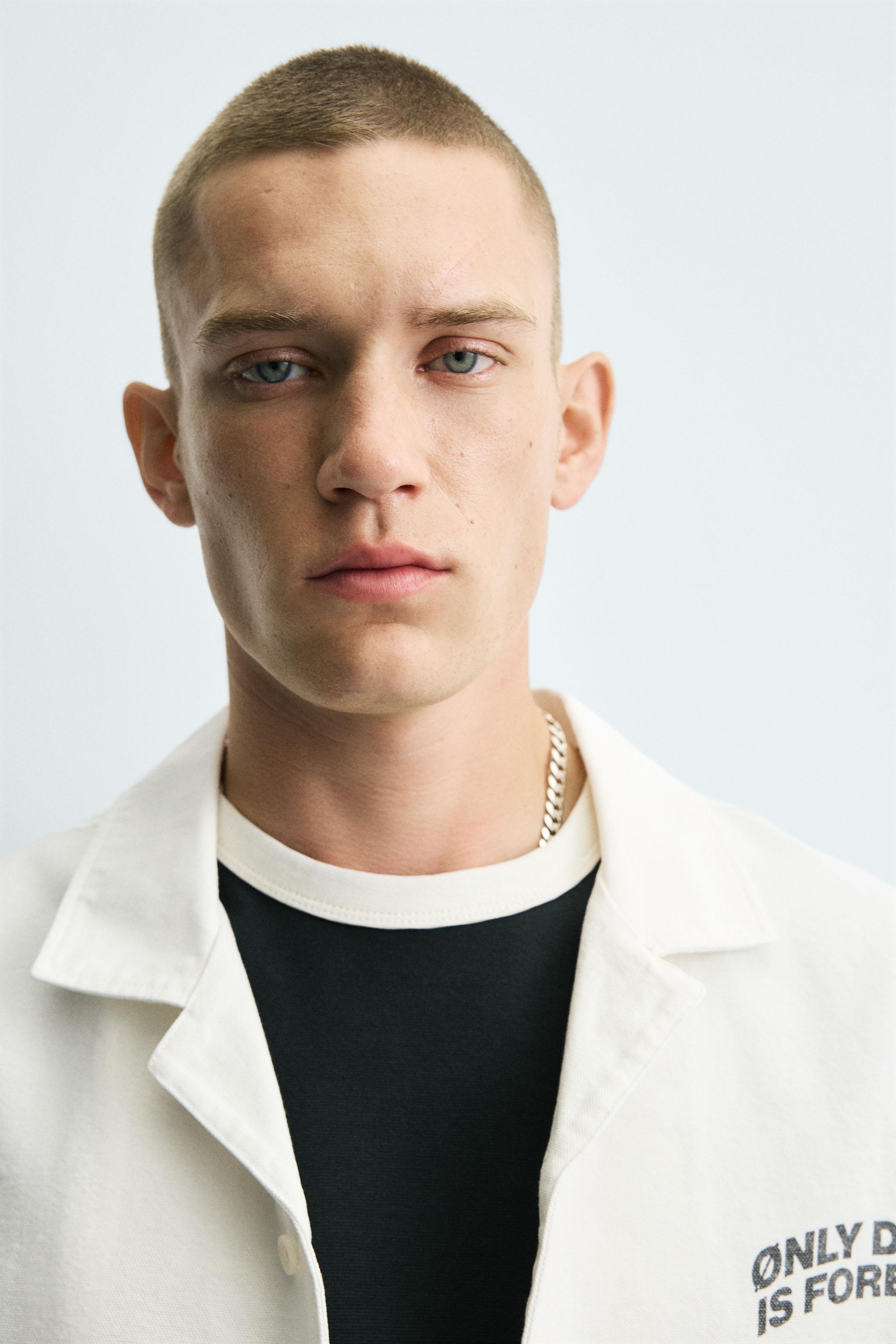 TEXTURED PRINT SHIRT