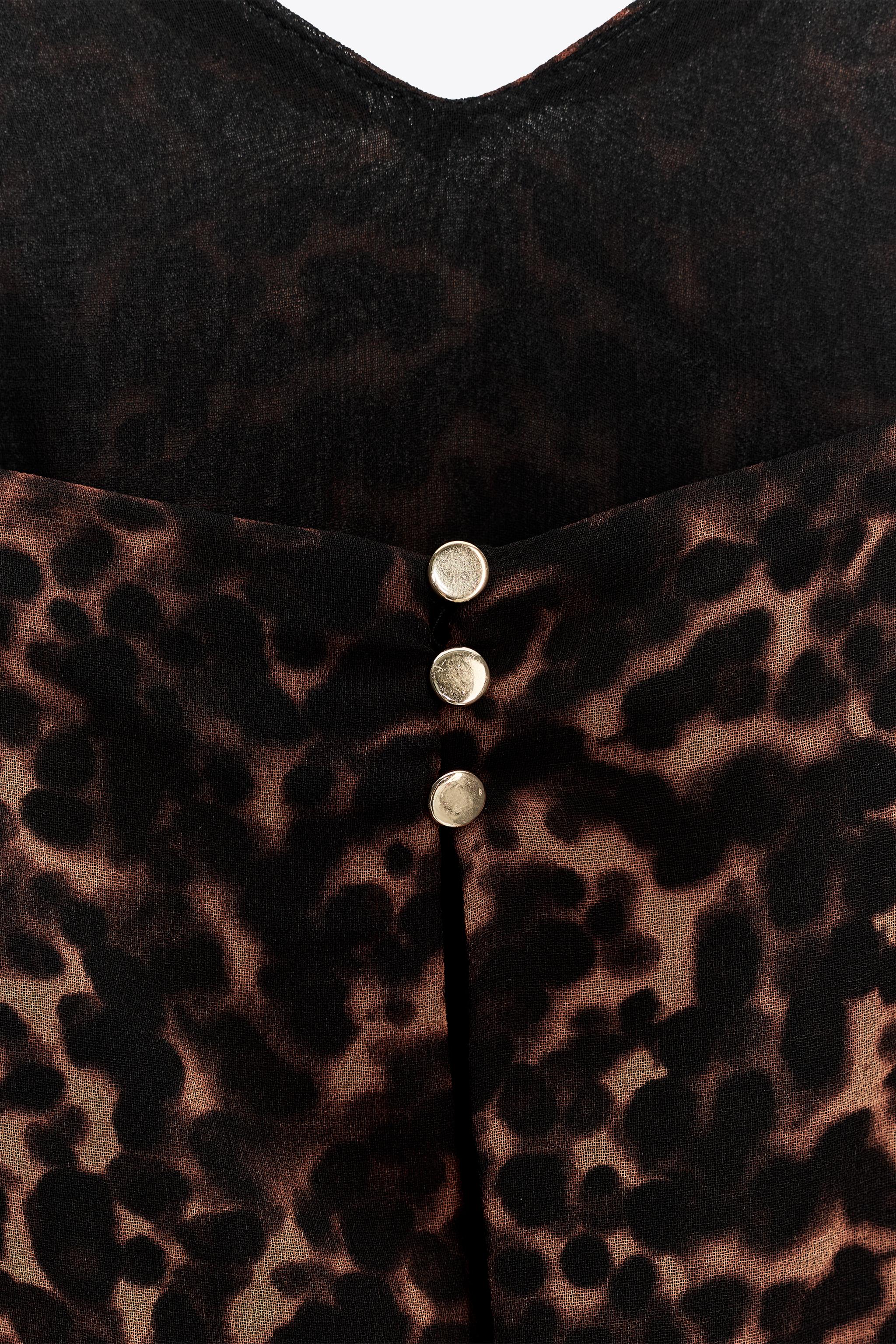 ANIMAL PRINT MIDI DRESS