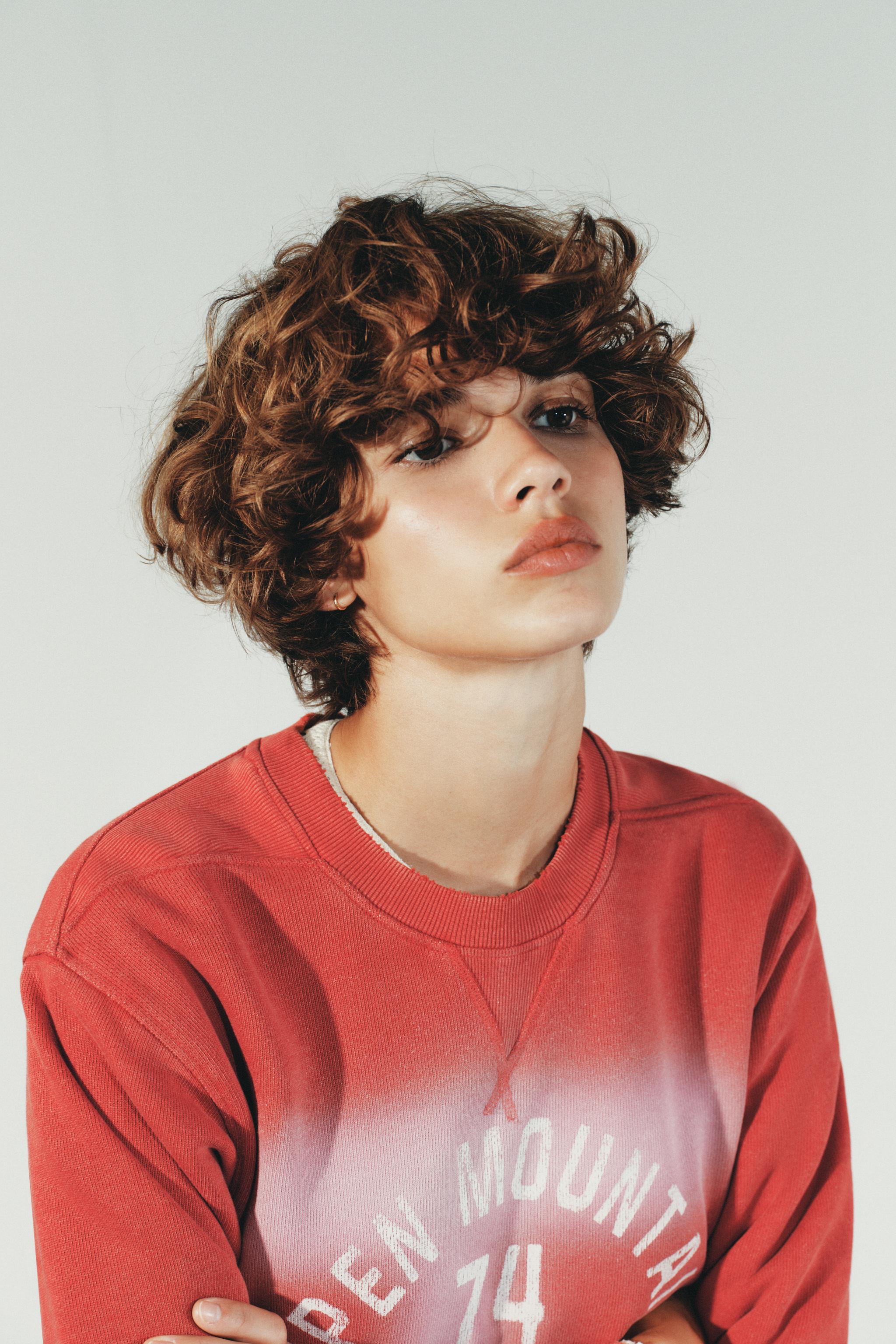 WASHED EFFECT TEXT SWEATSHIRT