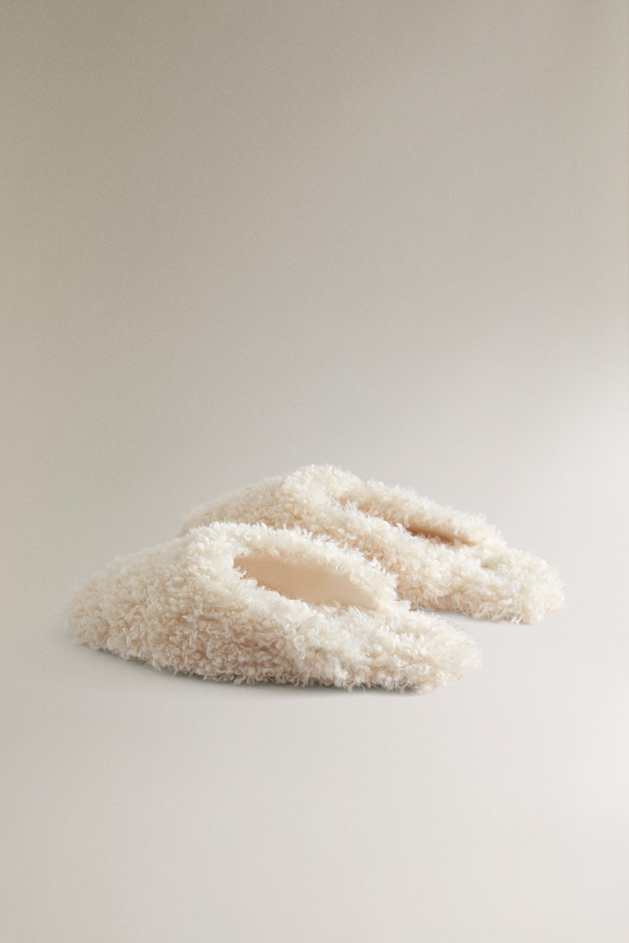 FAUX SHEARLING MULE SLIPPERS