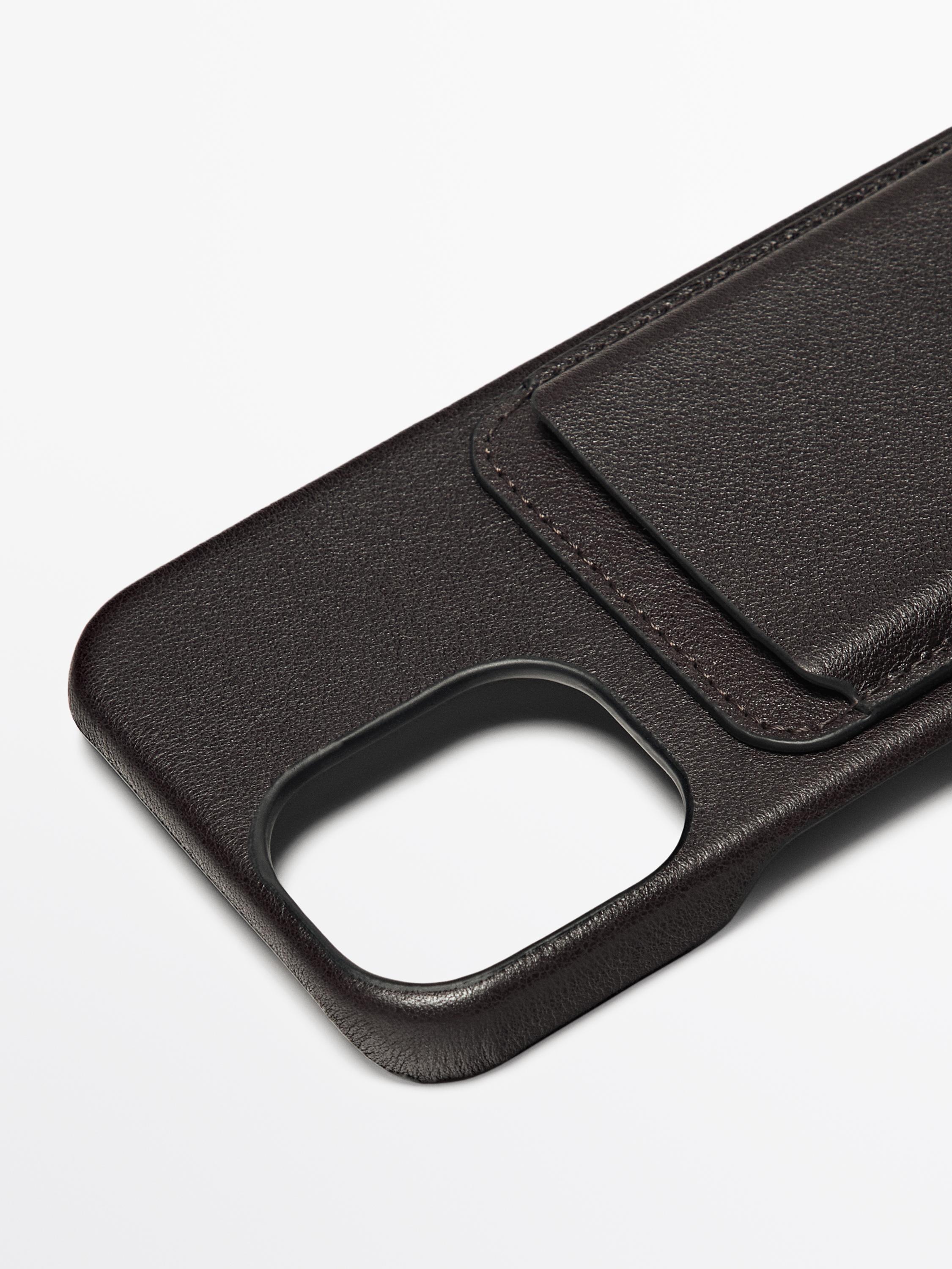 Nappa leather iPhone 16 case