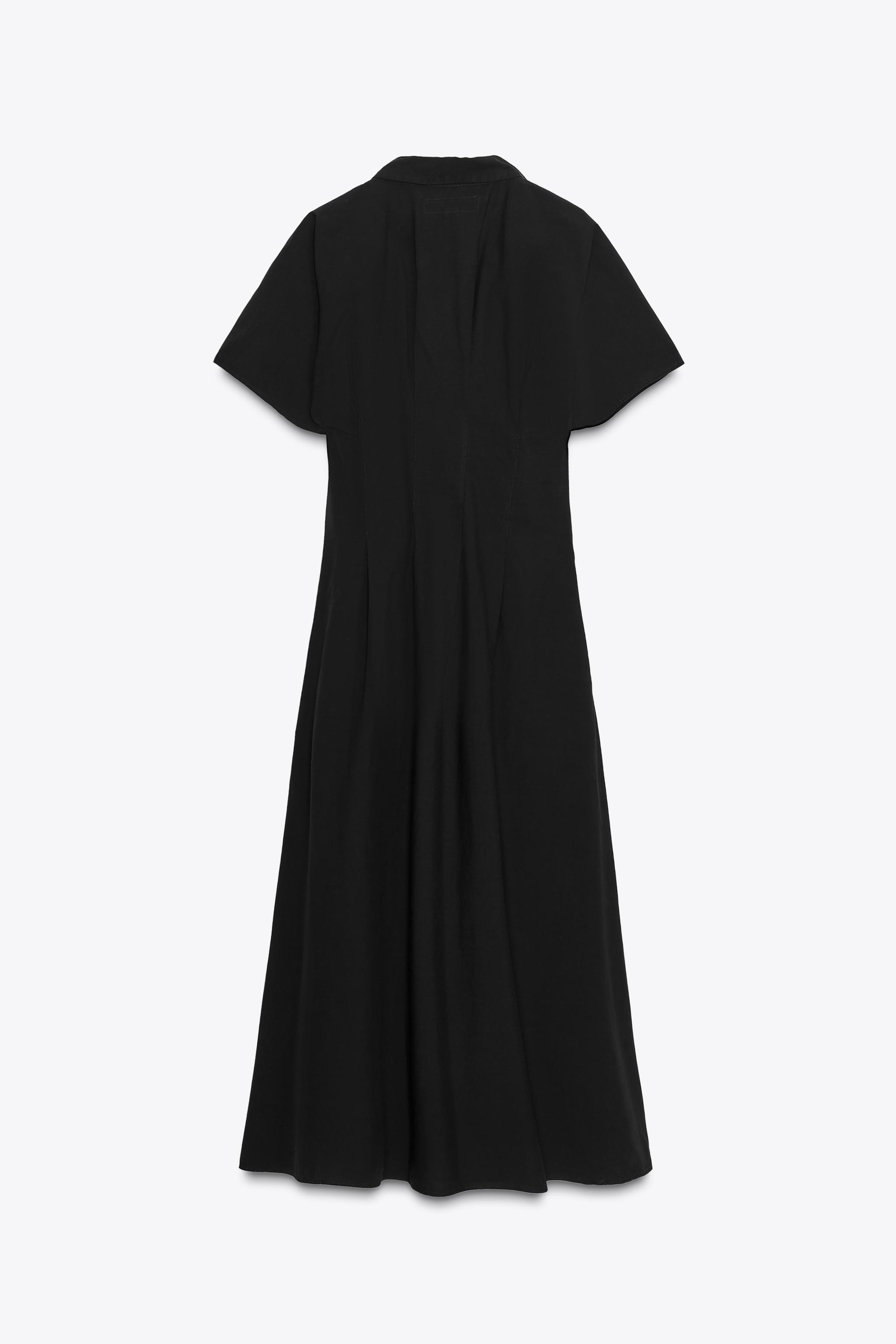 ZW COLLECTION SHORT SLEEVE POPLIN DRESS