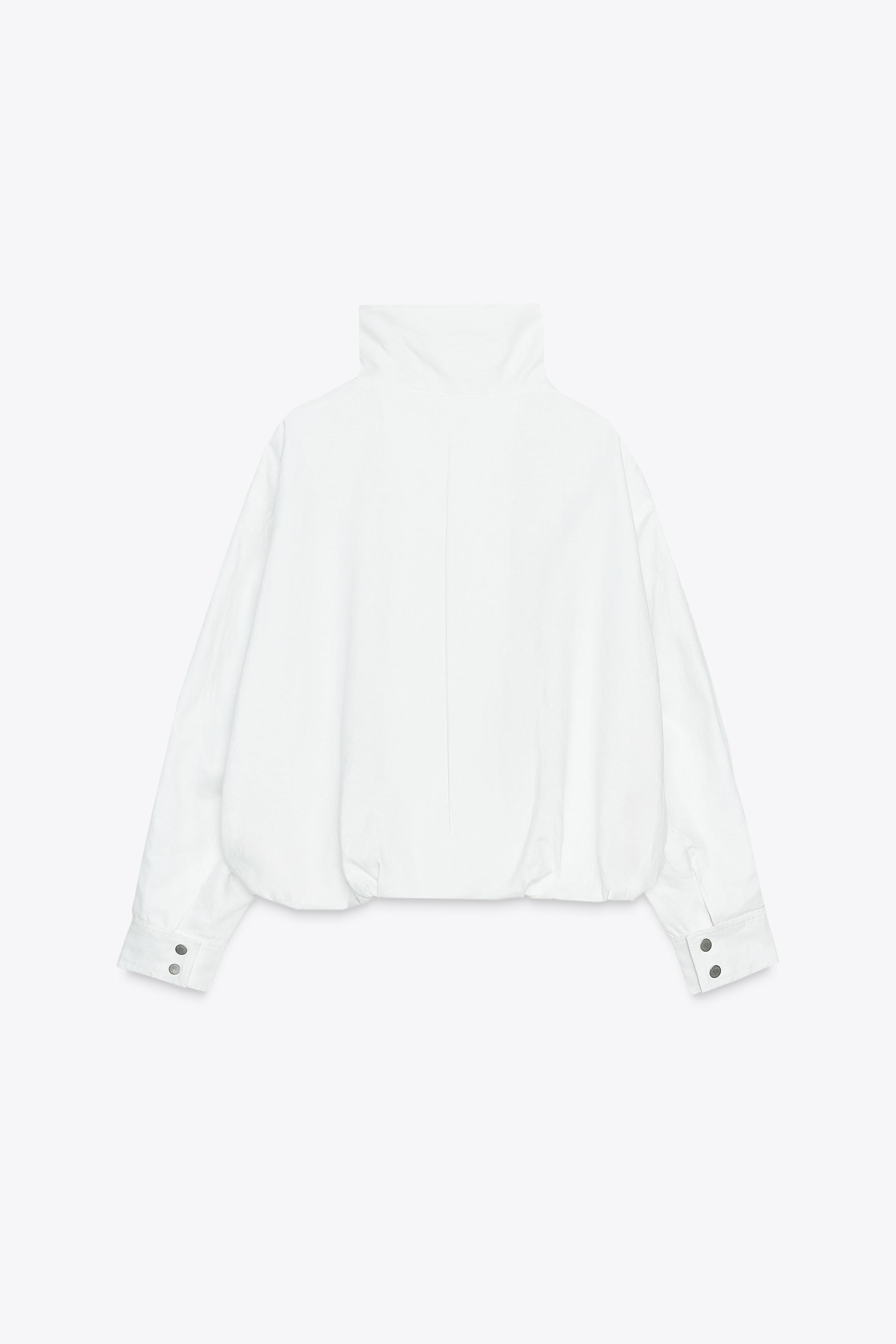 100% LINEN BOMBER JACKET ZW COLLECTION