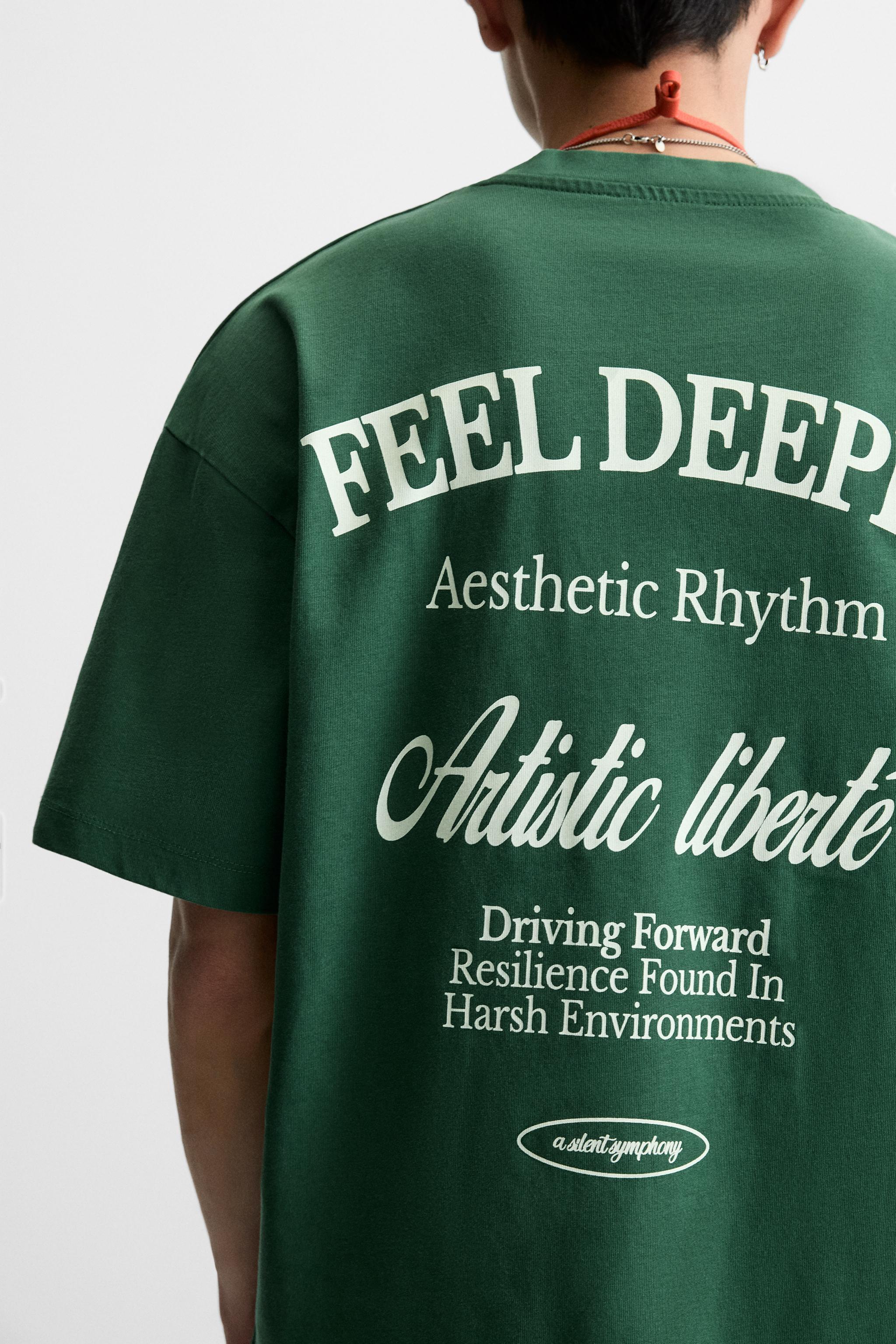 PRINTED TEXT T-SHIRT