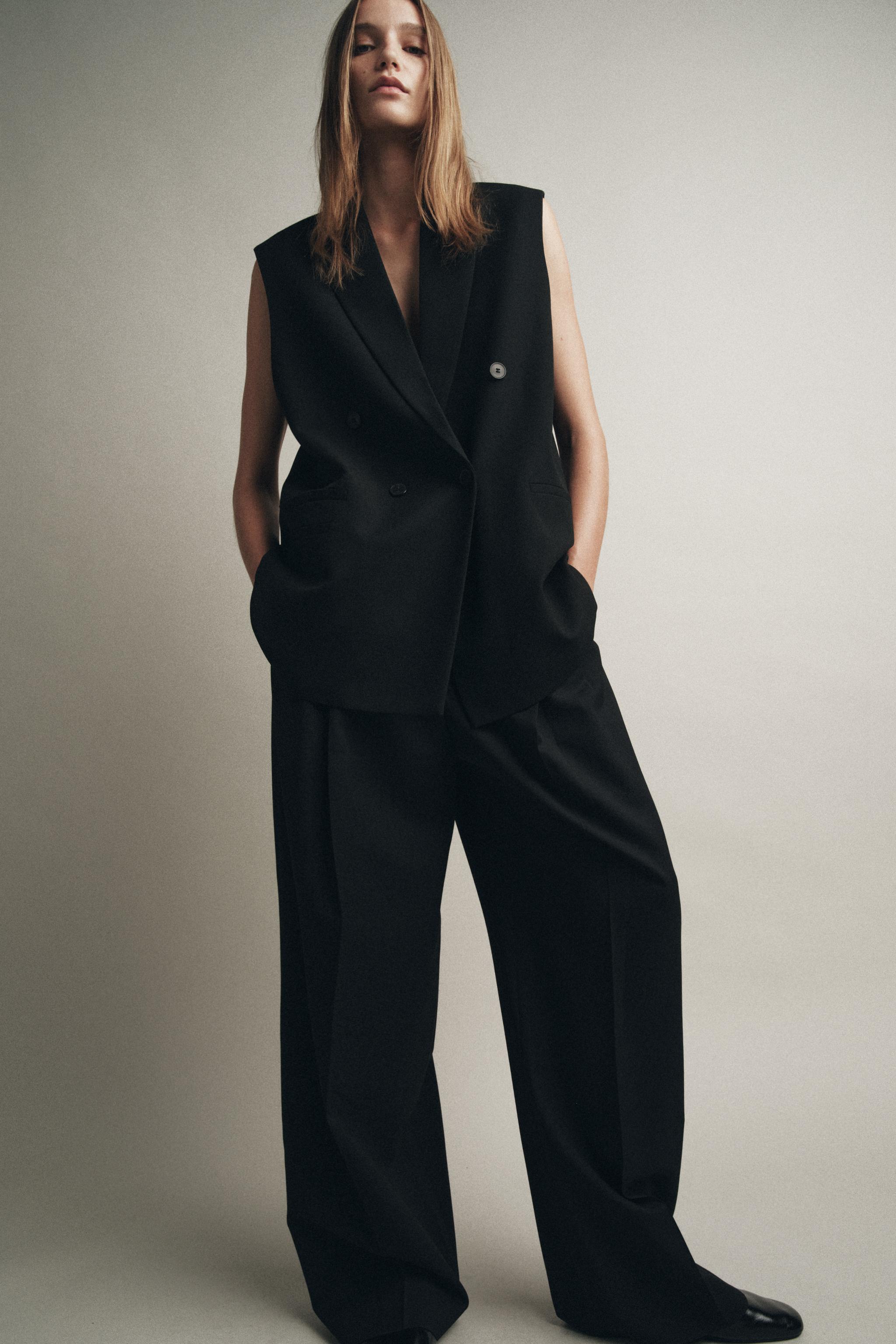 ZW COLLECTION OVERSIZED DOUBLE-BREASTED VEST