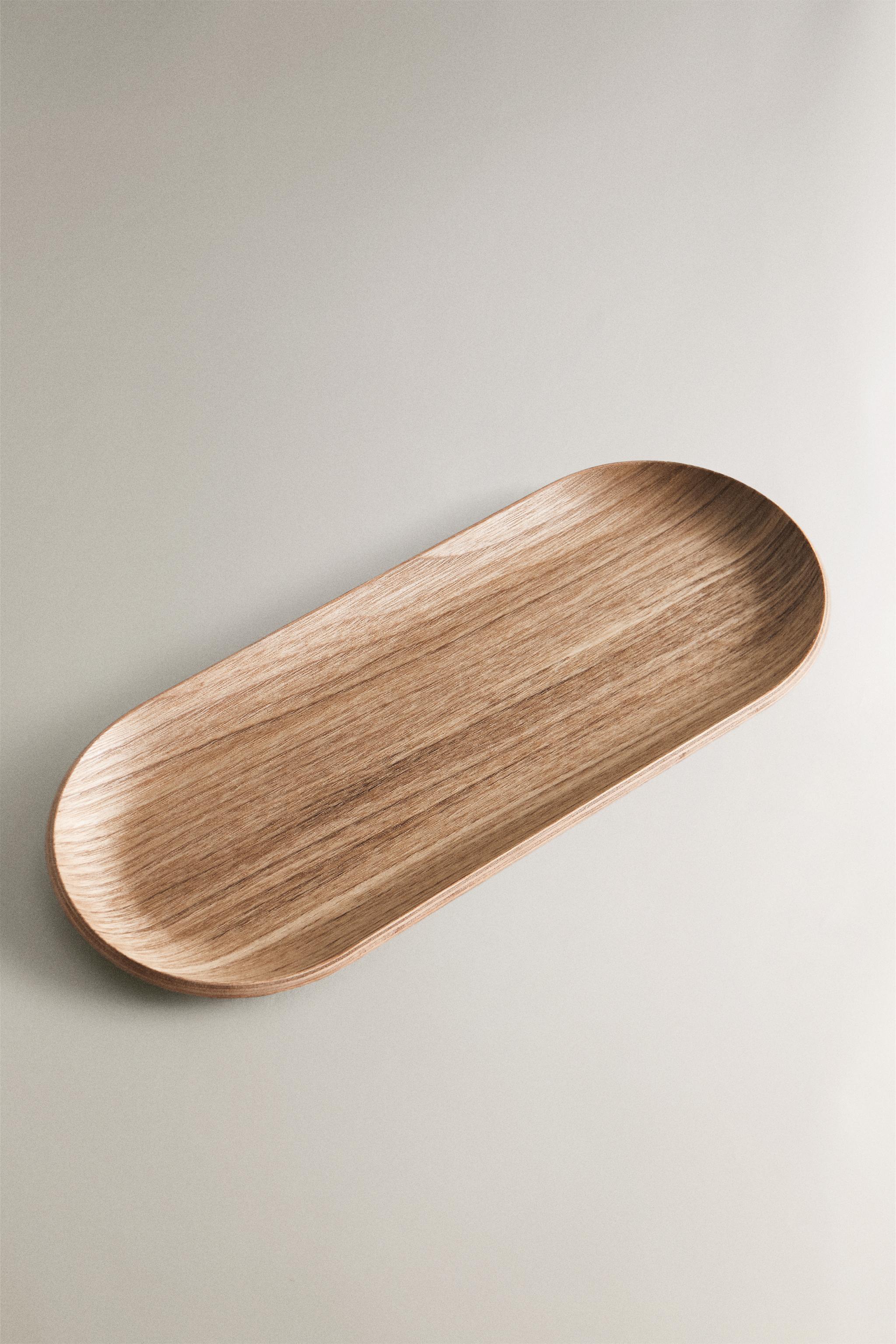 OVAL WOODEN TRAY