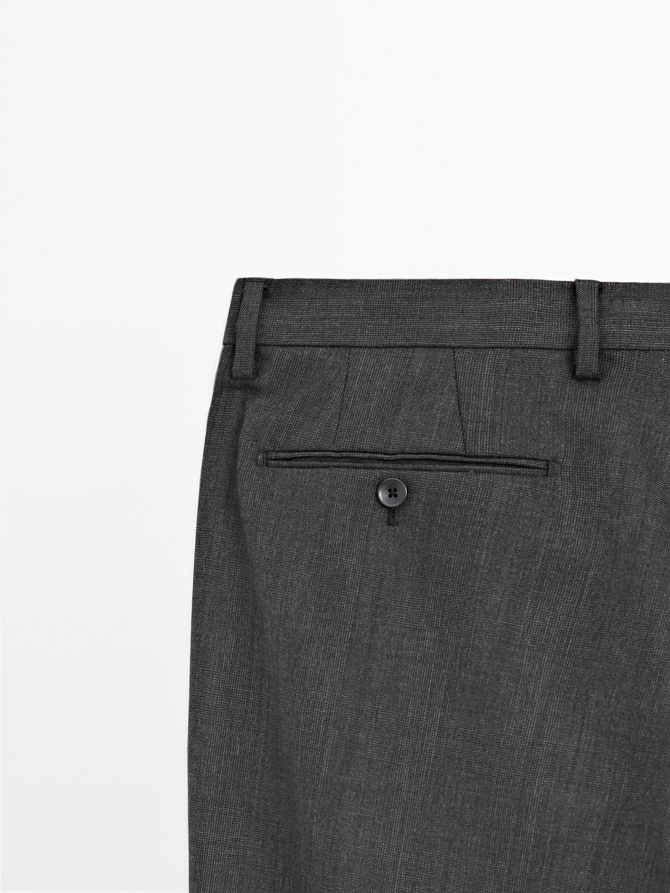 100% wool suit trousers