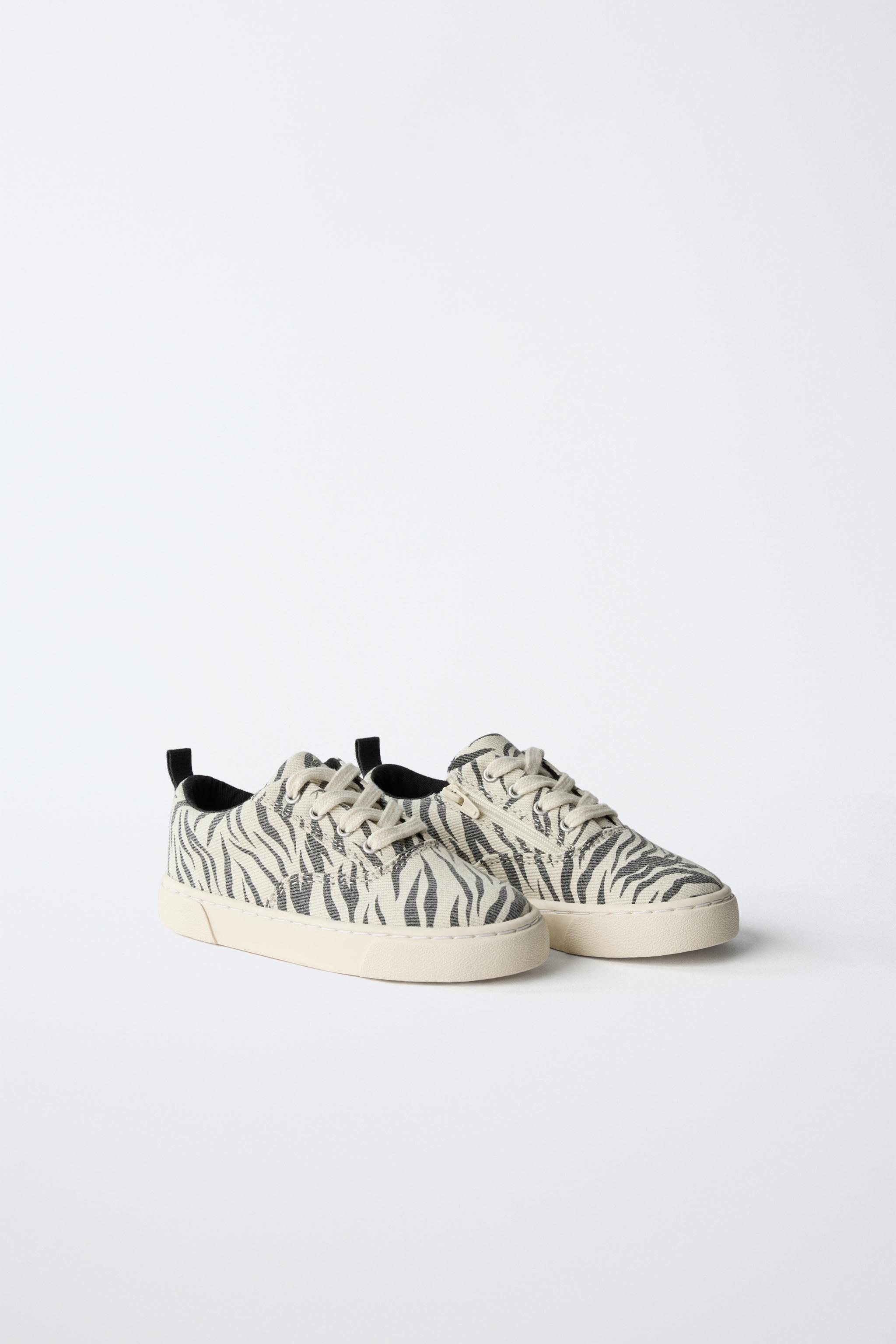 ANIMAL PRINT COTTON SNEAKERS