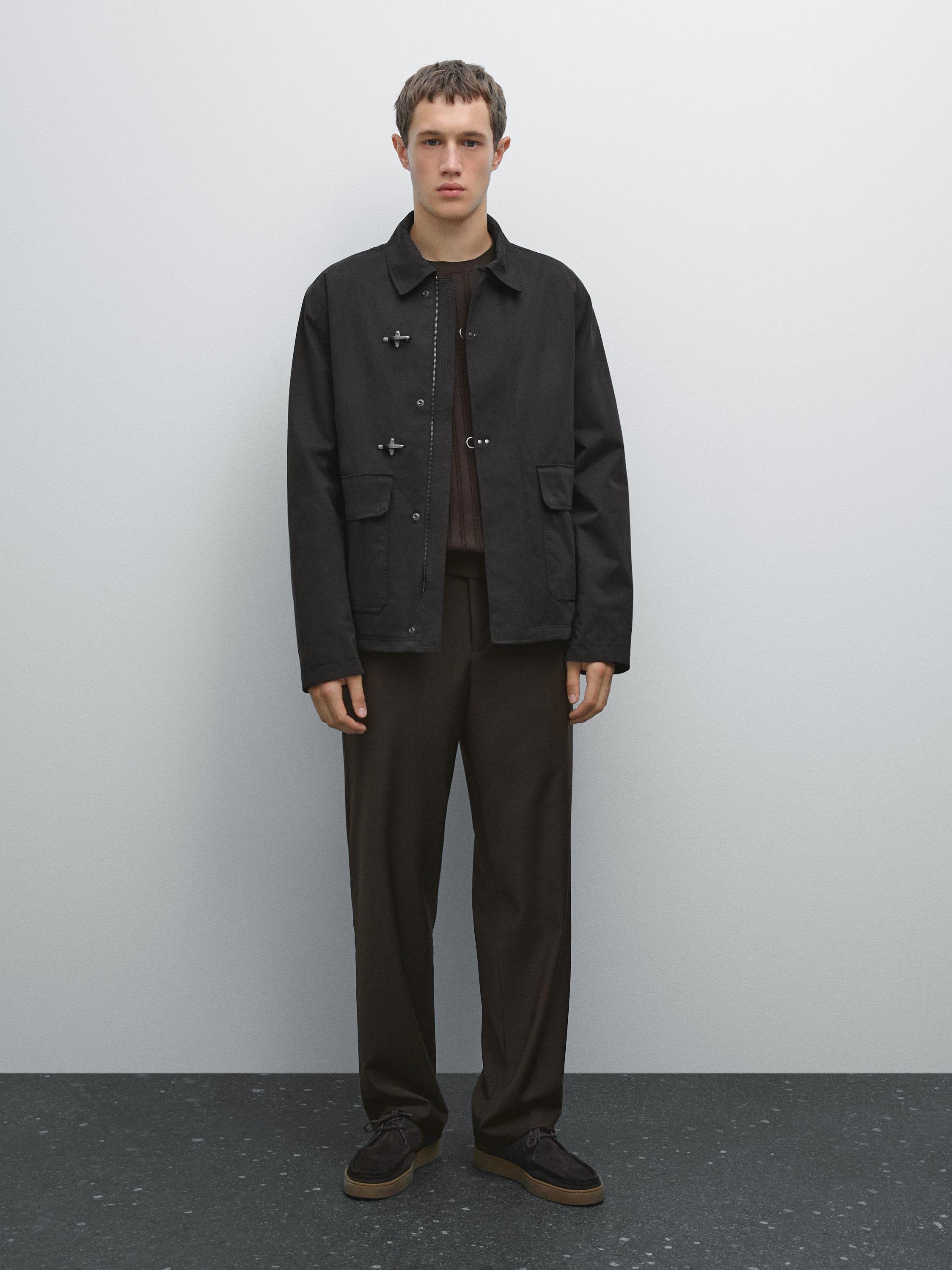 Water-repellent toggle jacket