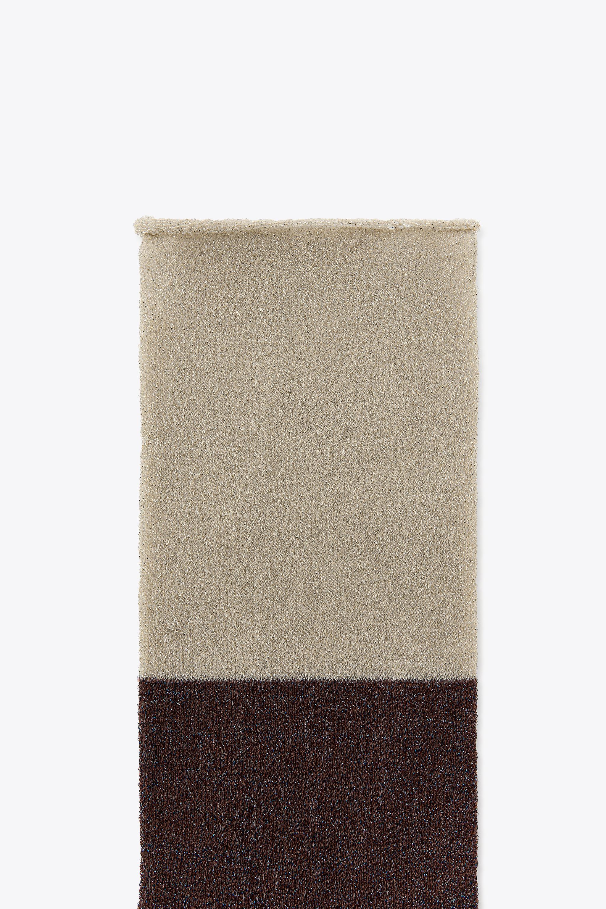 COMBINED SOCKS WITH METALLIC THREAD