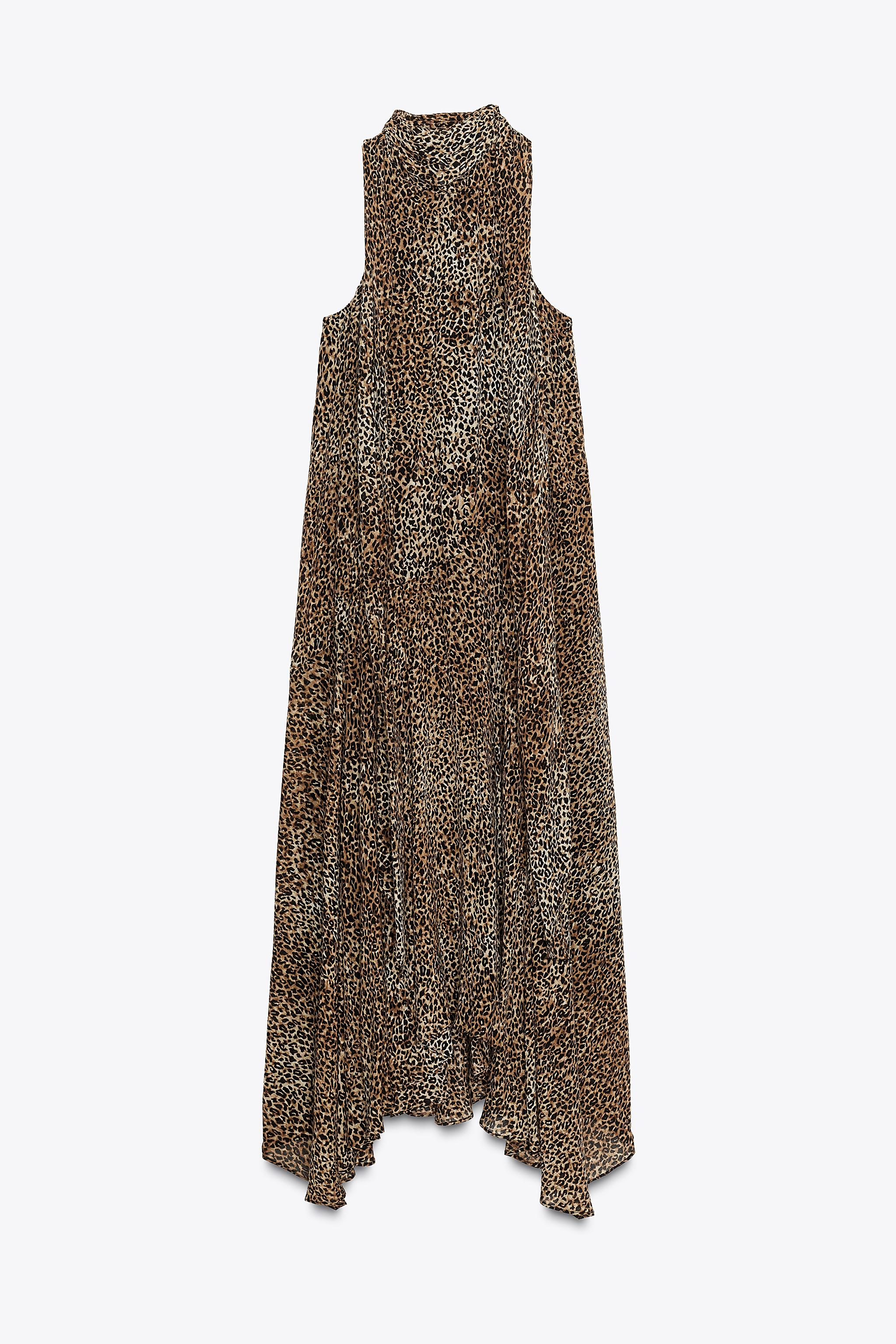 HALTER ANIMAL PRINT DRESS ZW COLLECTION