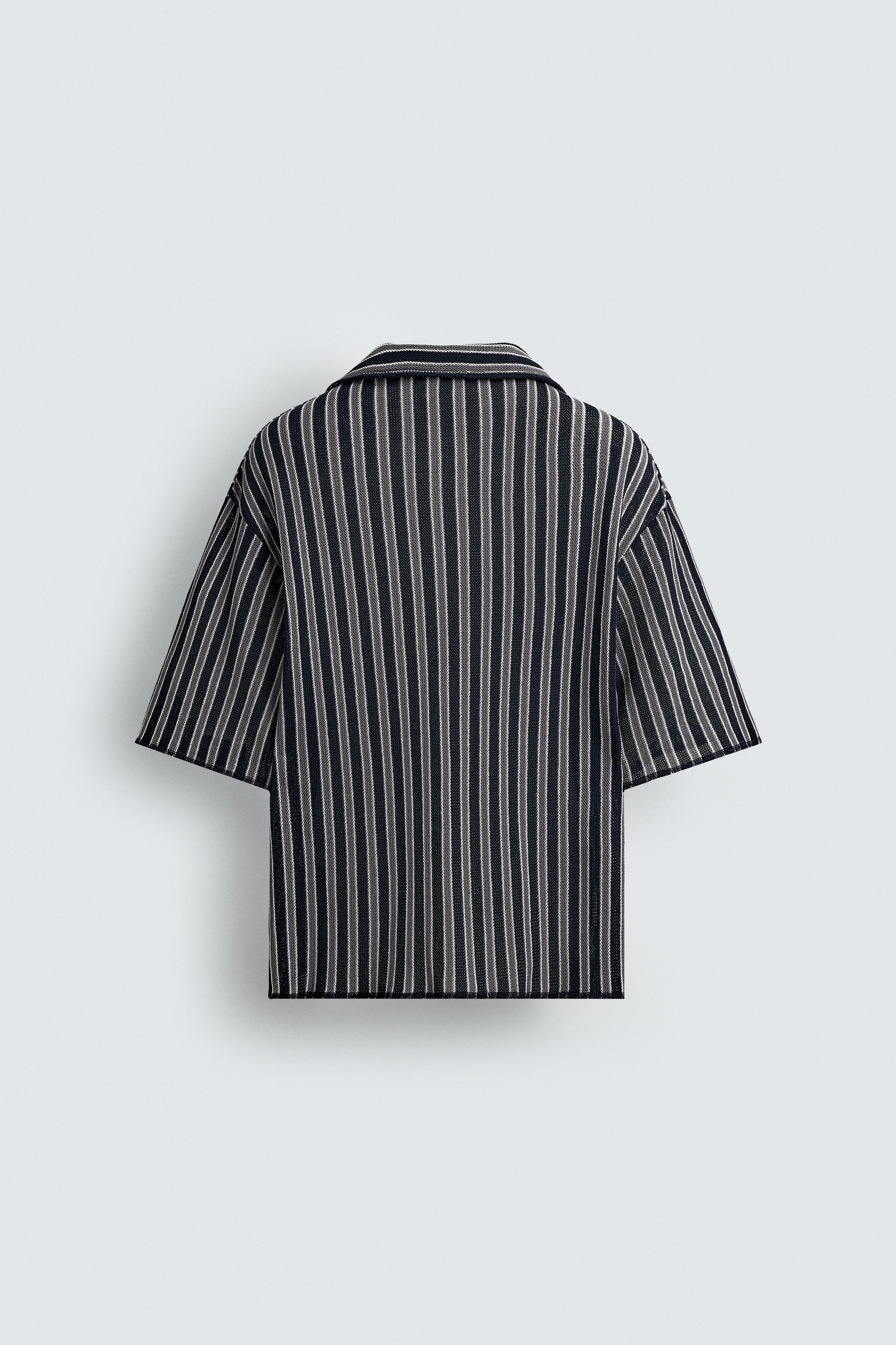 STRIPED JACQUARD SHIRT