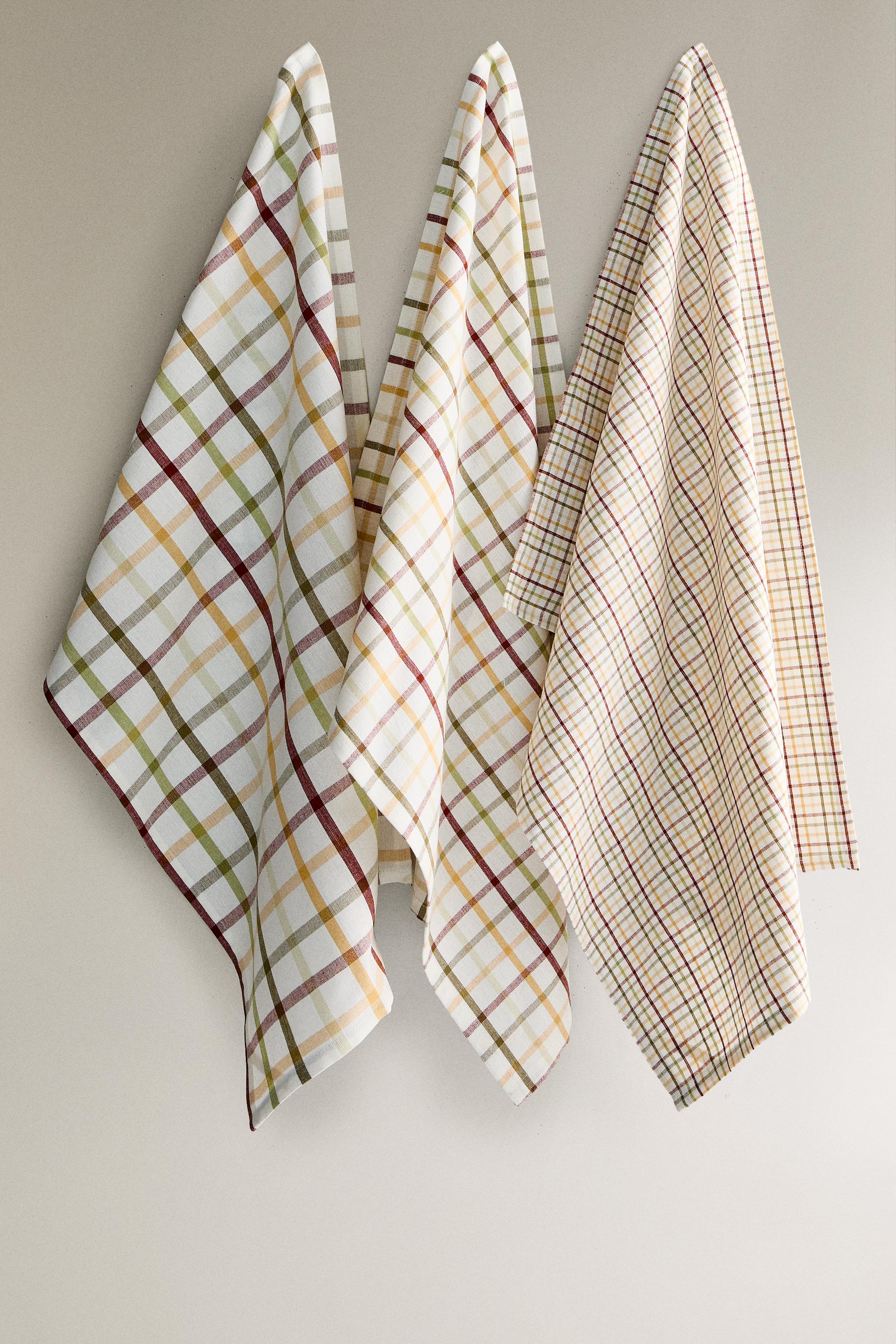 DYED THREAD KITCHEN TOWEL (SET OF 3)