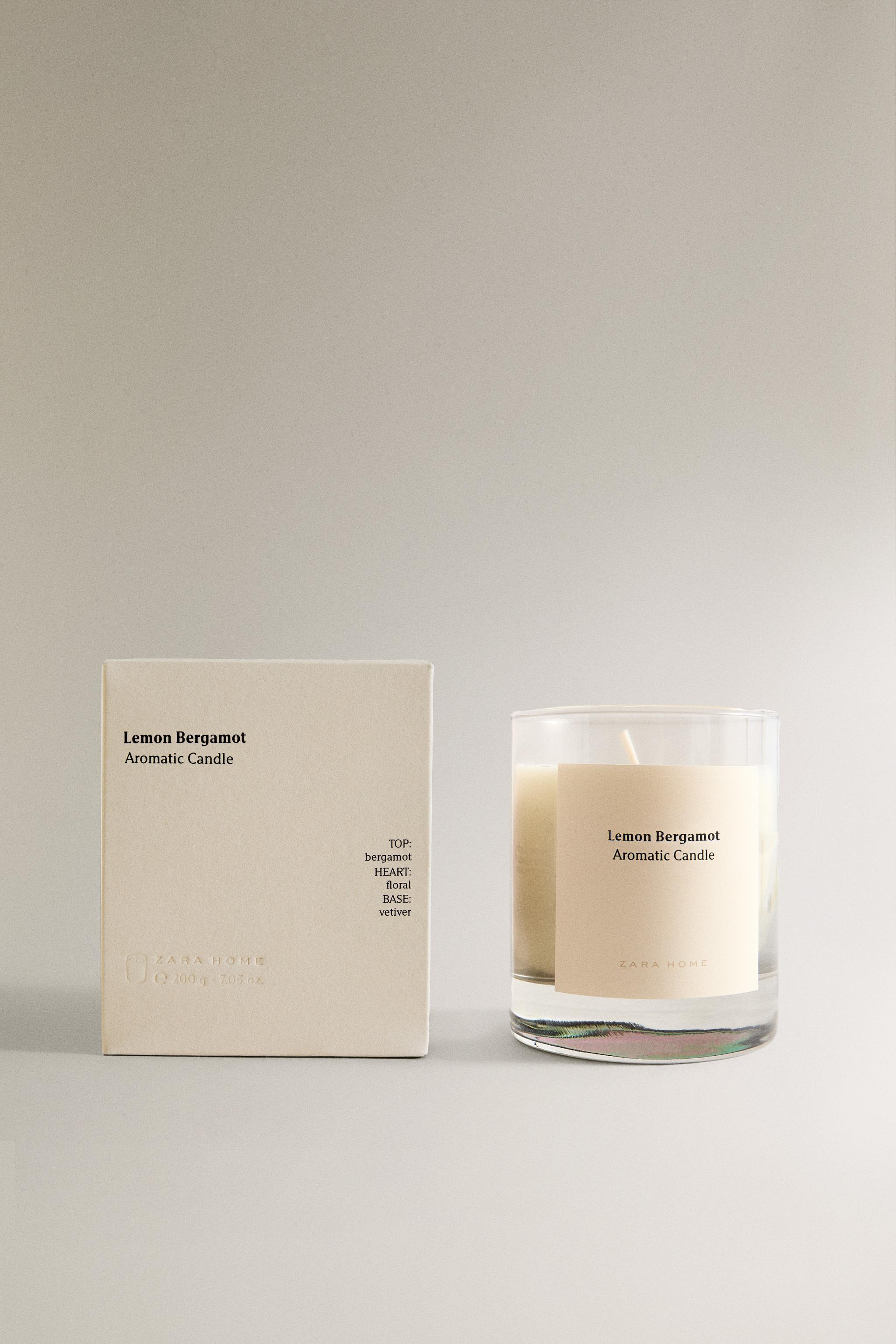 (200 G) LEMON BERGAMOT SCENTED CANDLE