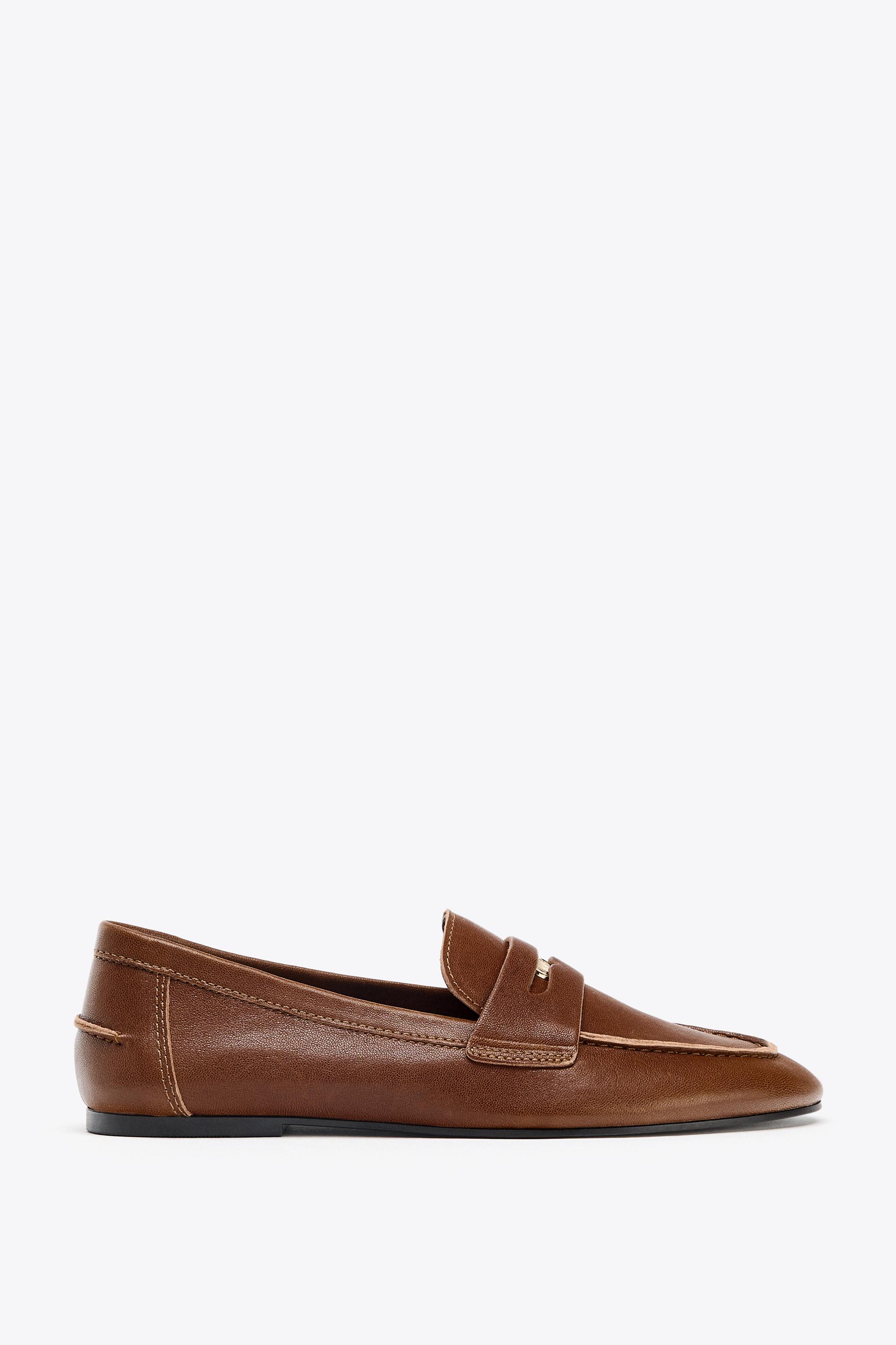 LEATHER PENNY LOAFERS
